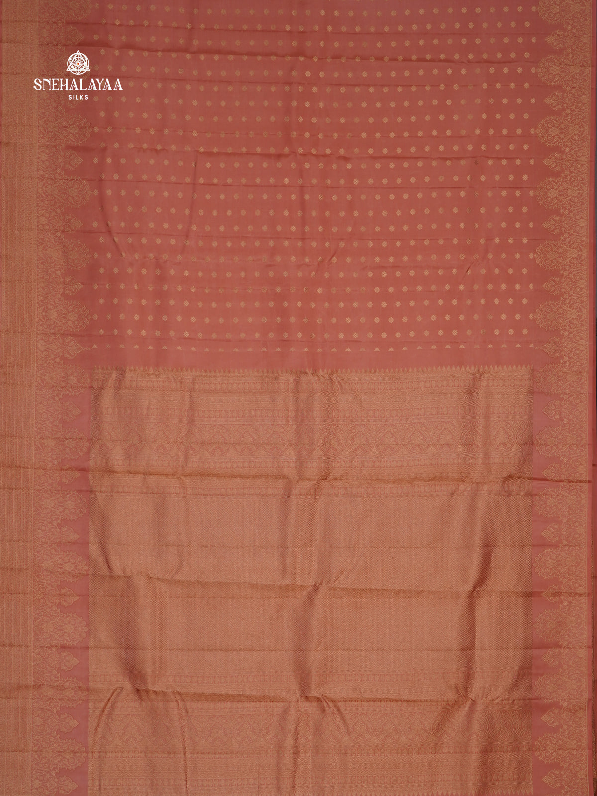Peach Kanjivaram Silk Saree