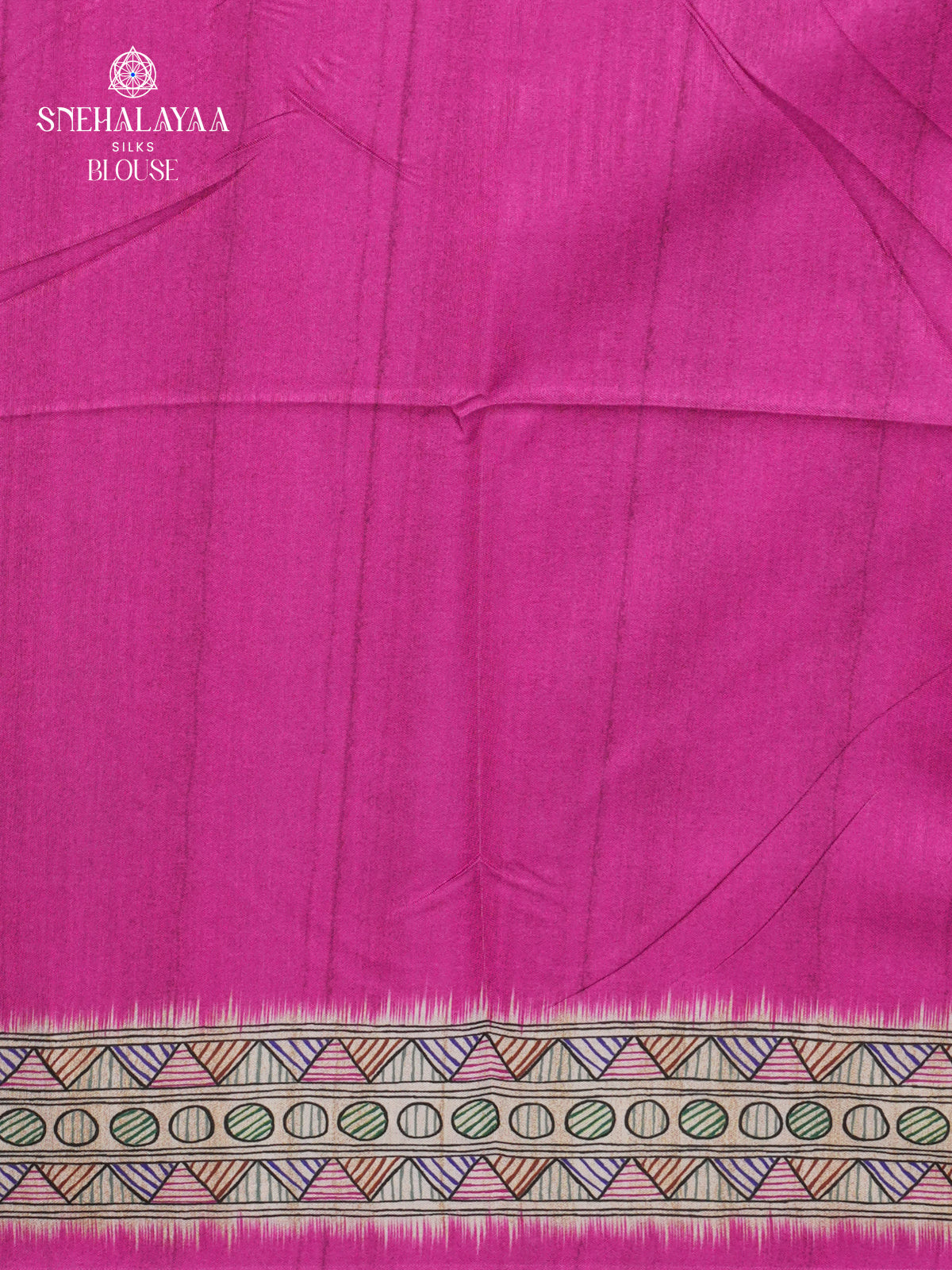 Pink Madhubani Printed Saree