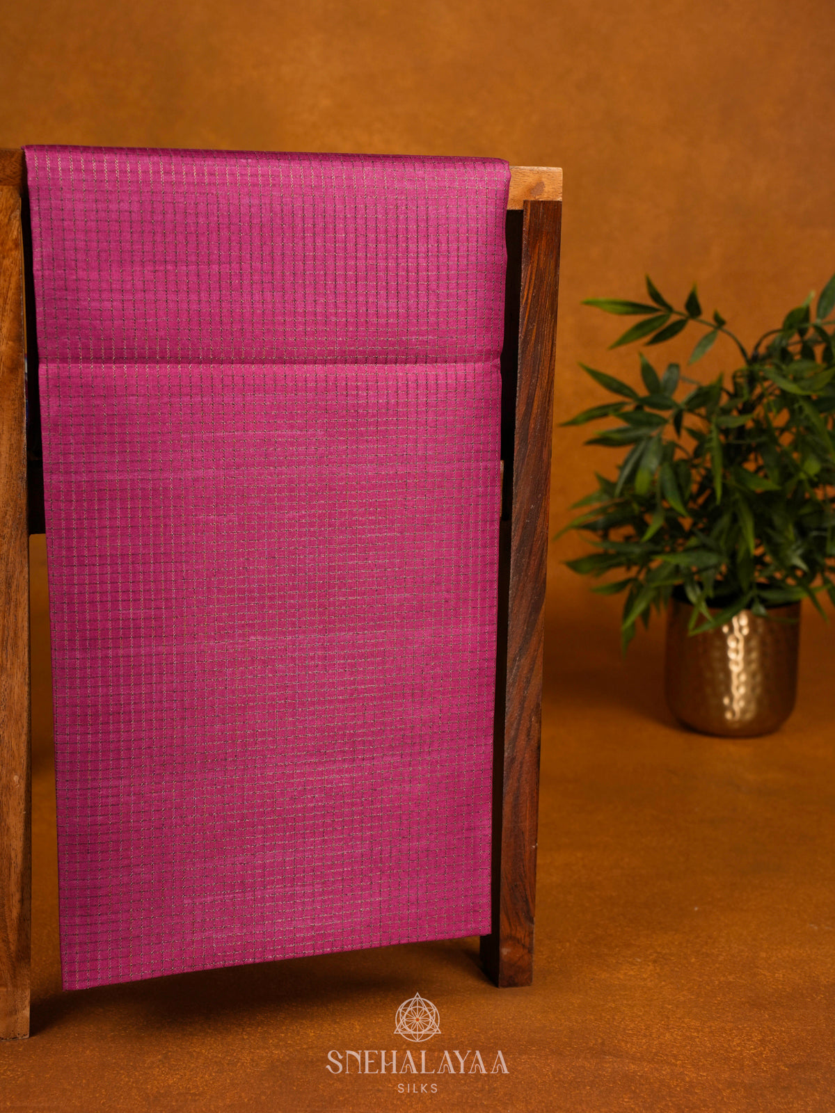 Pink Tussar Saree