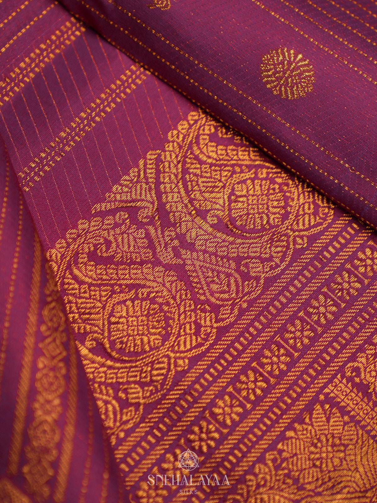 Magenta Kanjivaram Silk Saree