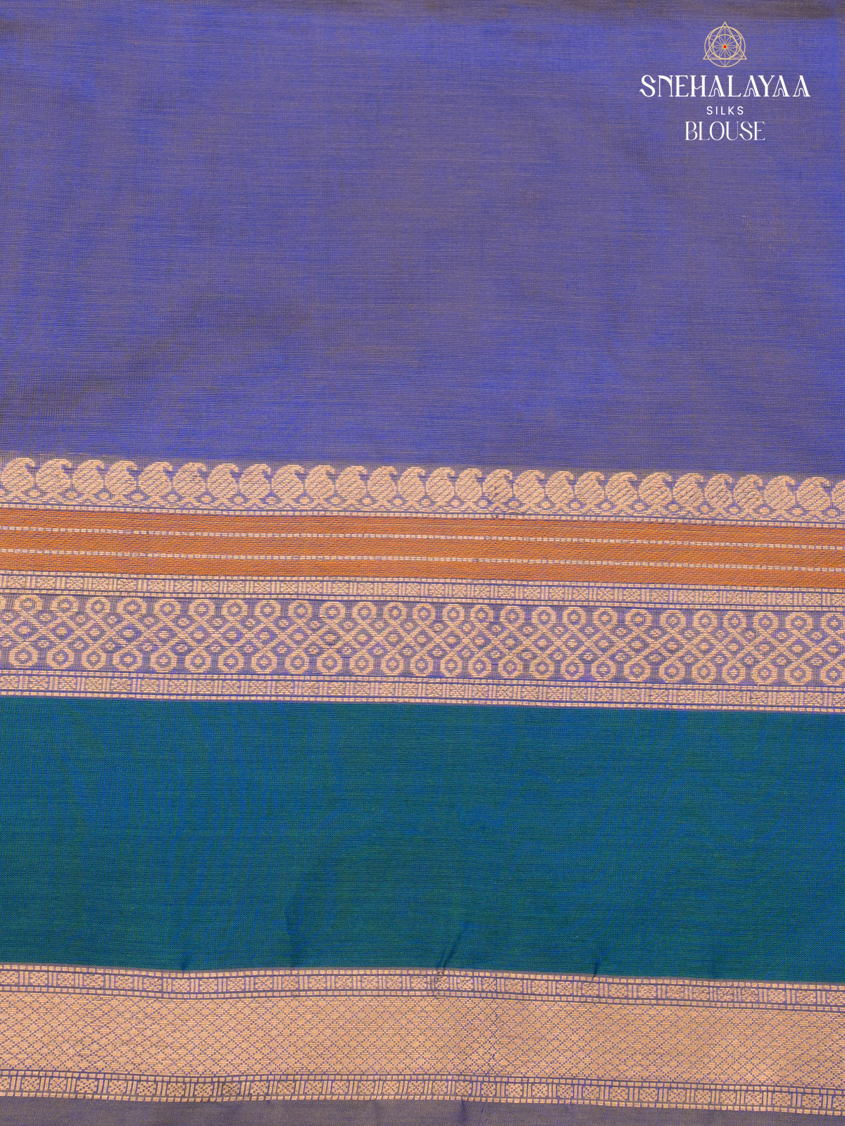 Light Blue Kanchi Silk Cotton Saree