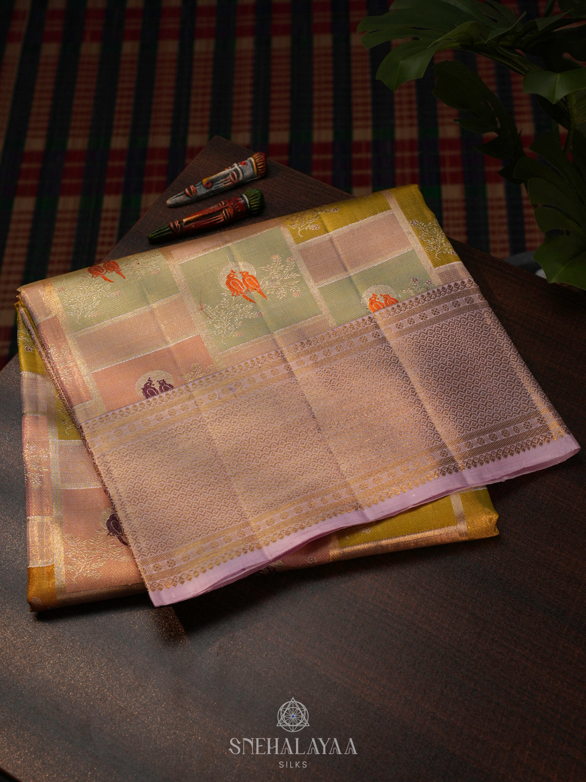 Multicolour Kanjivaram Silk Saree