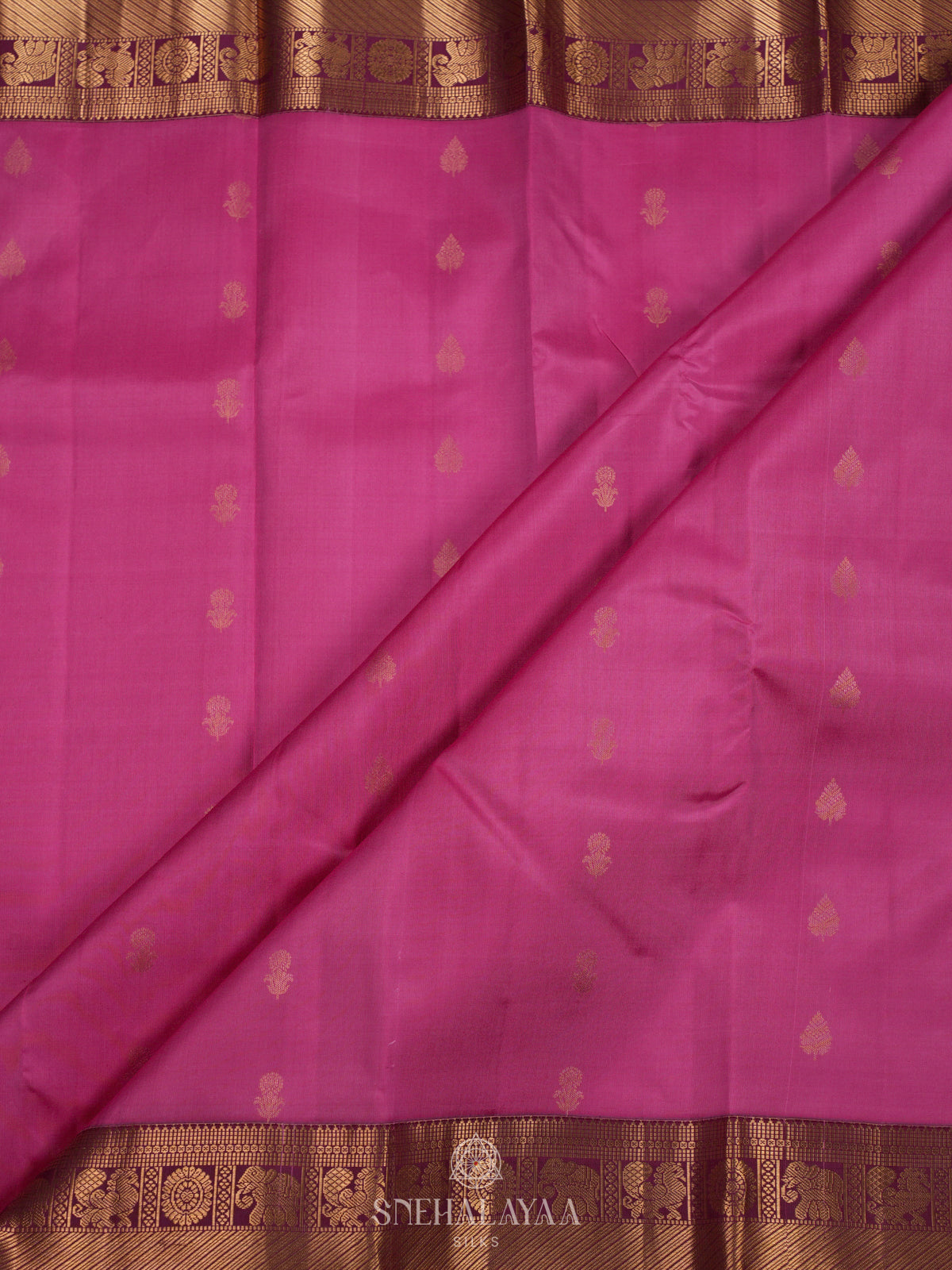 Pink Kanjivaram Silk Saree