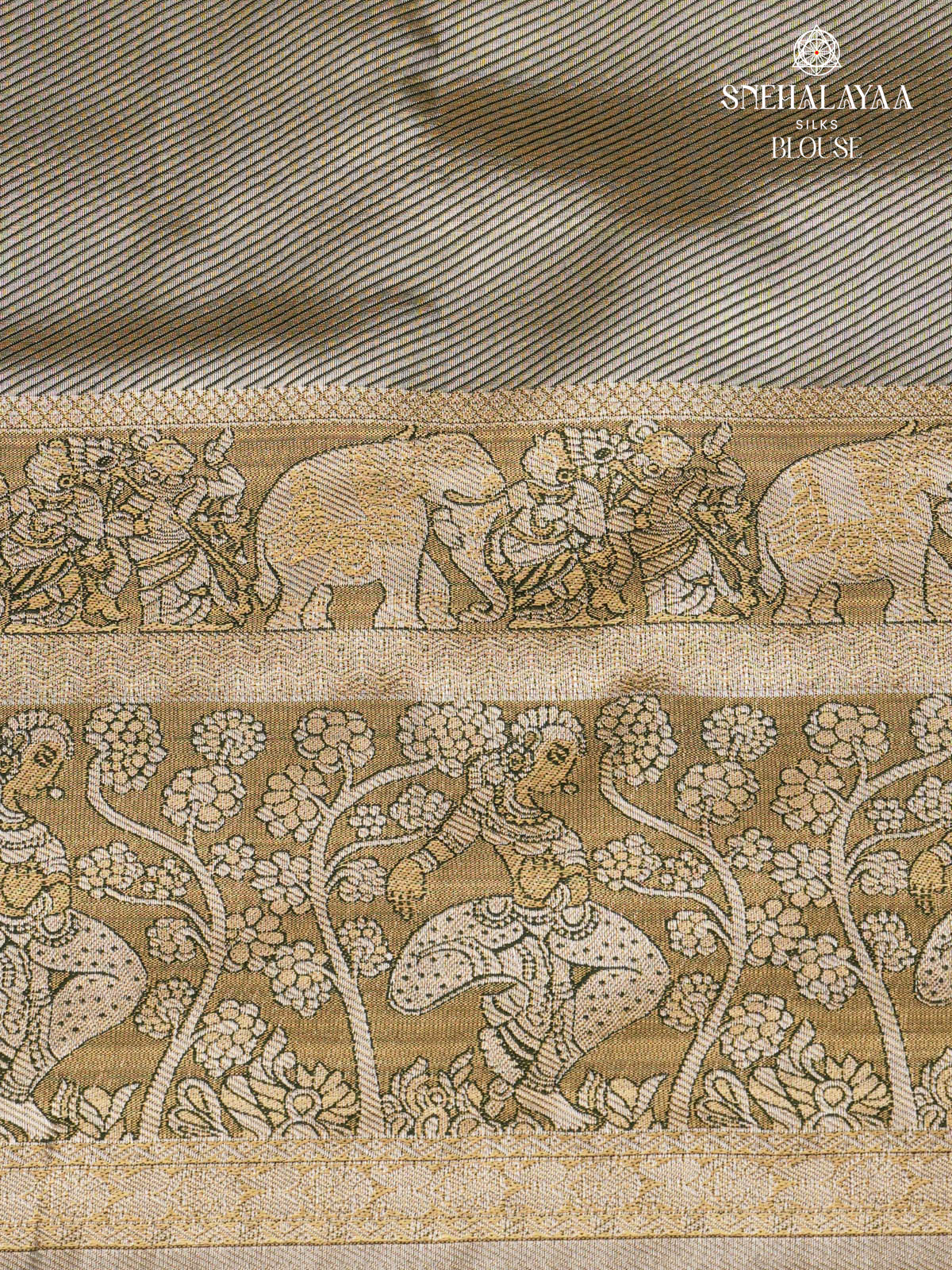 Peach Art Silk Saree