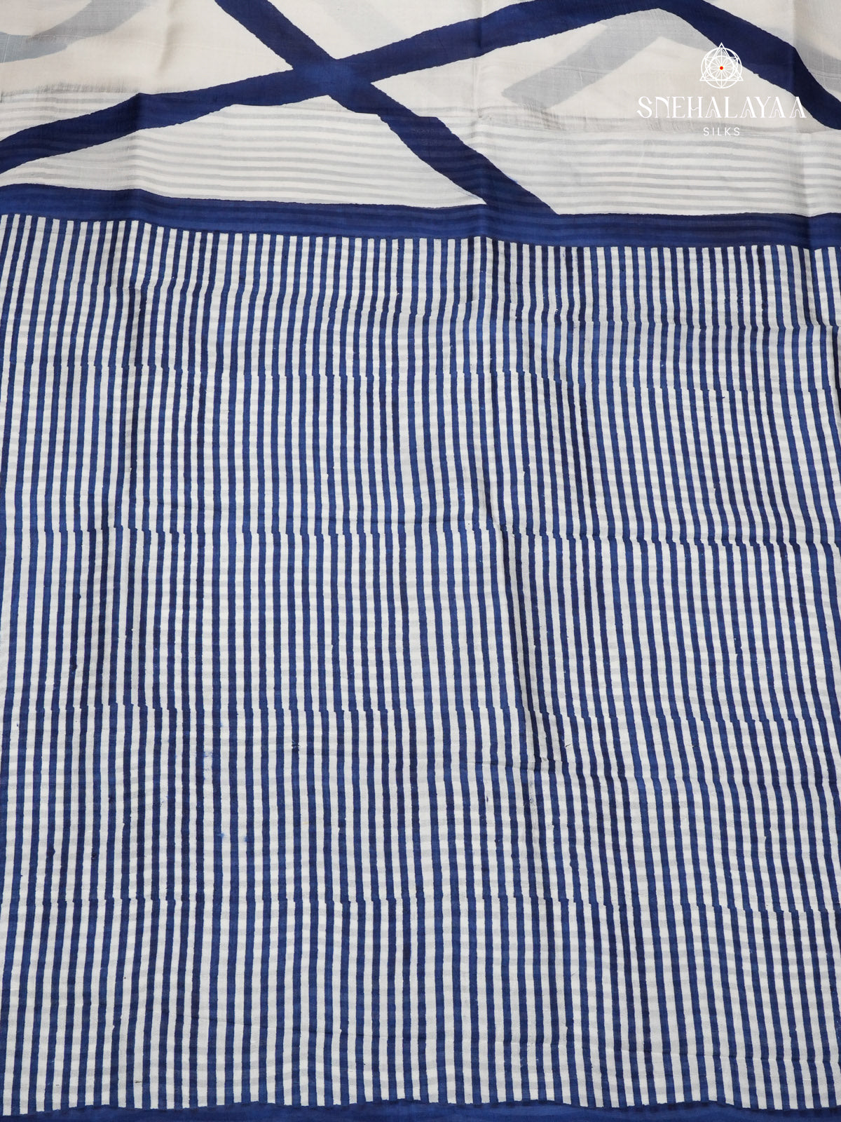 Offwhite Tusar Silk Saree