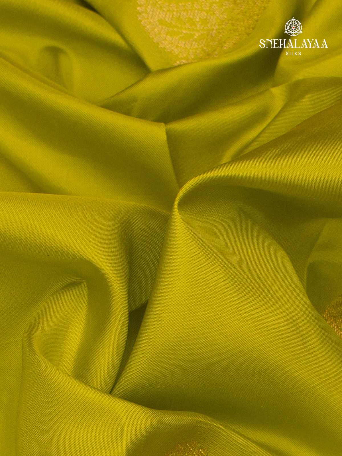 Olive Green Korvai Kanjivaram Silk Saree