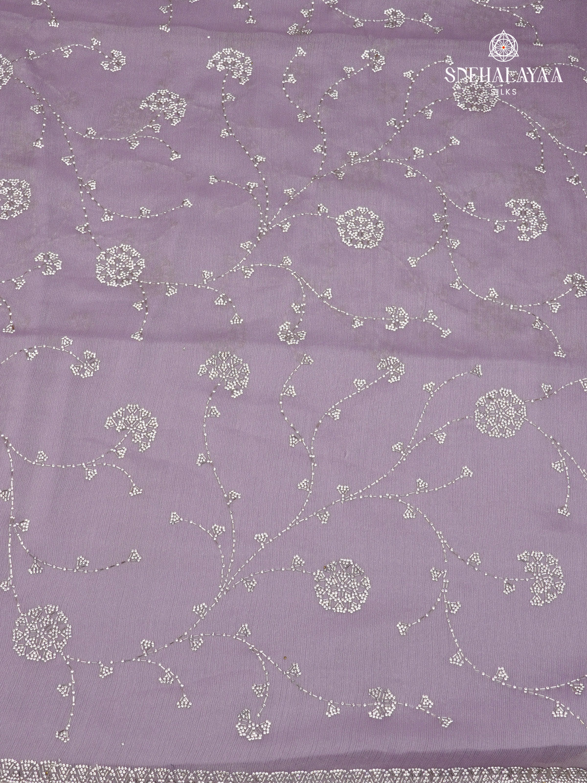 Lilac Designer Saree