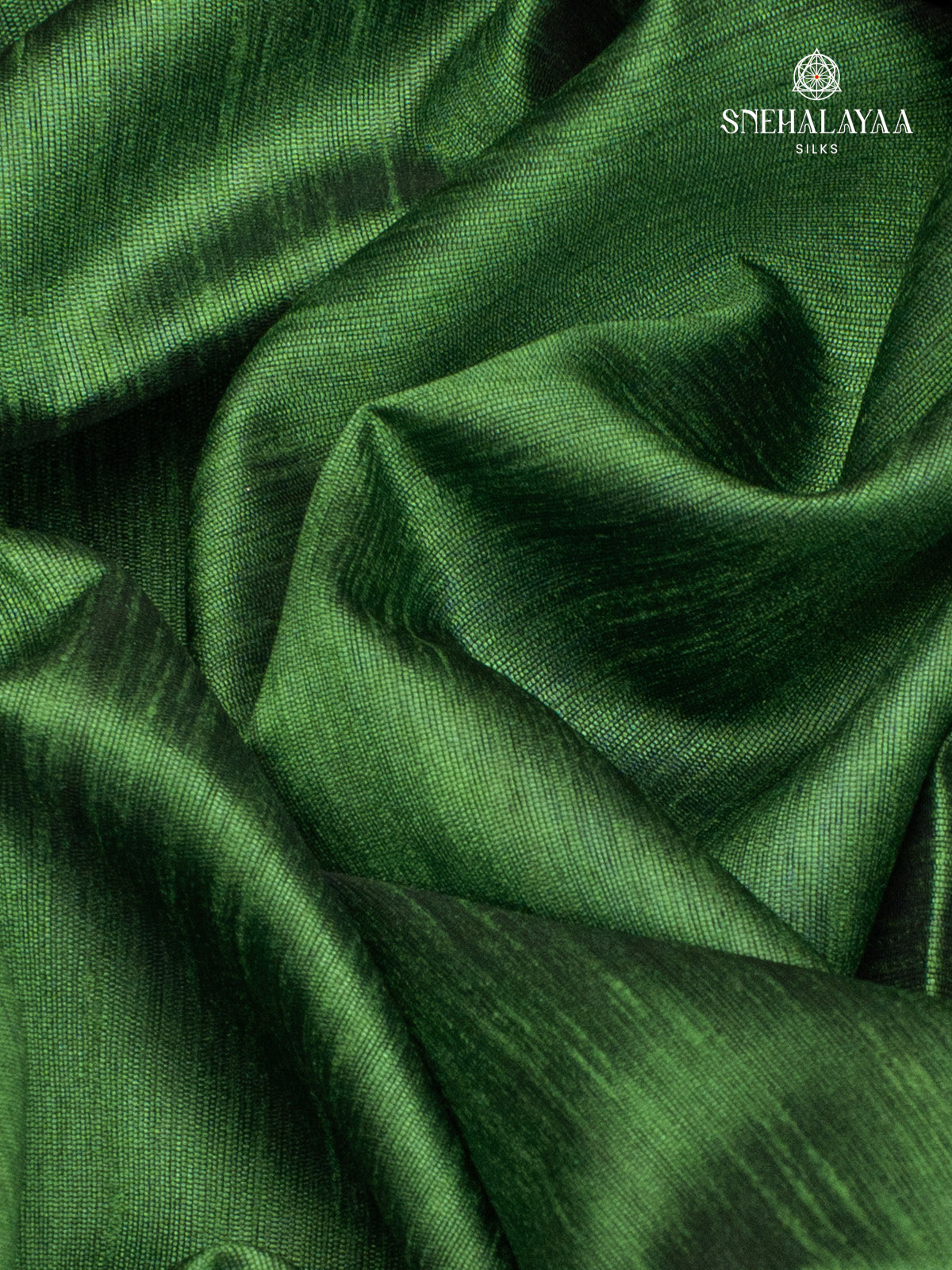 Green Jute Saree