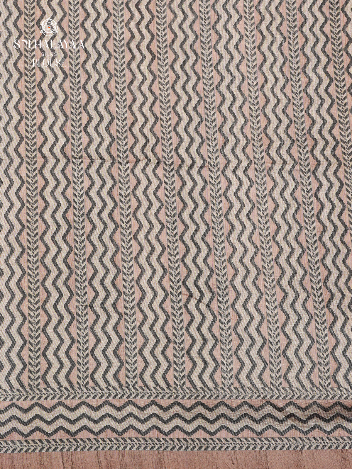 Coffee Brown Tussar Embroidery Saree