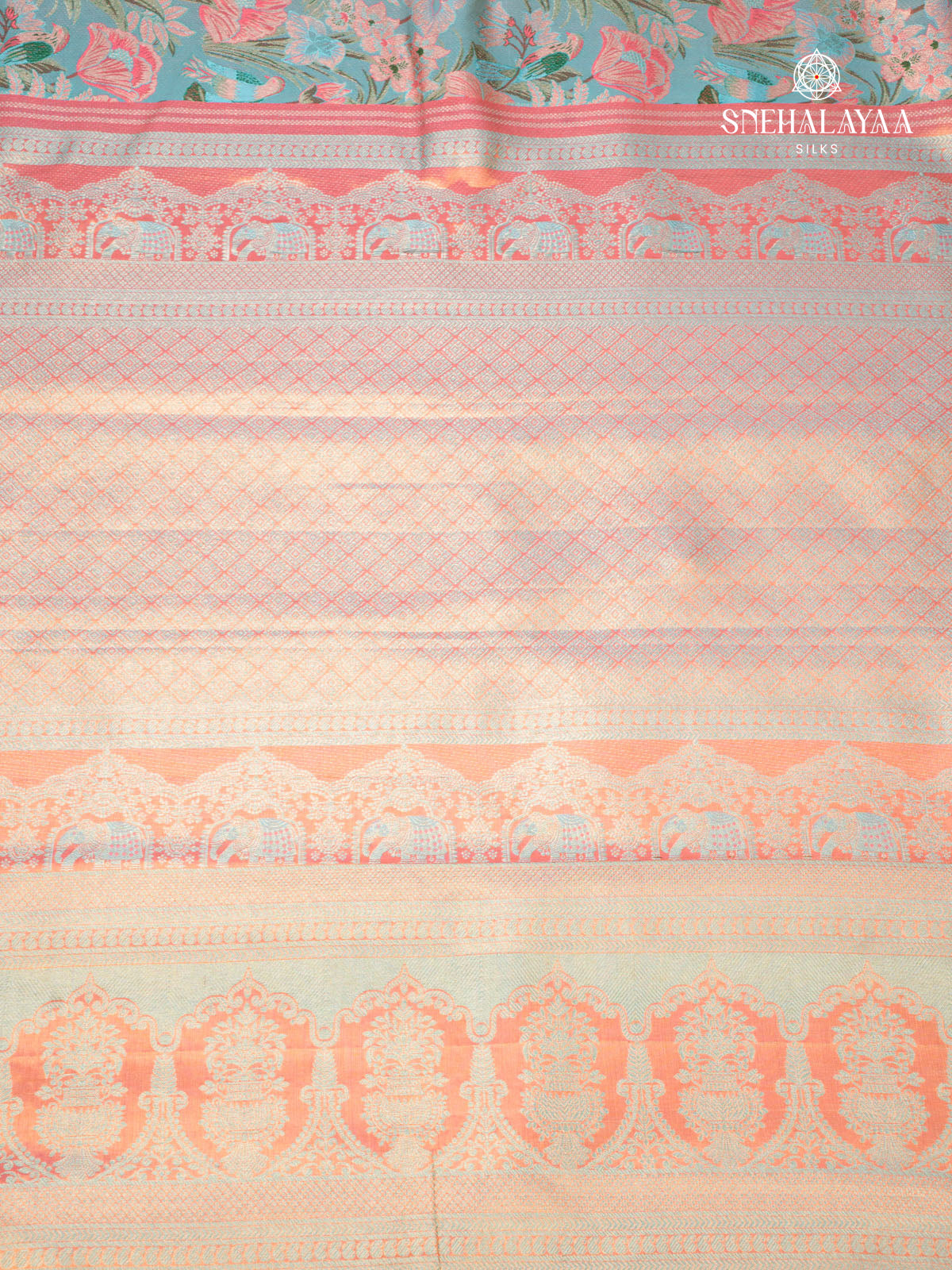 Sandal Tissue Kanjivaram Silk Saree