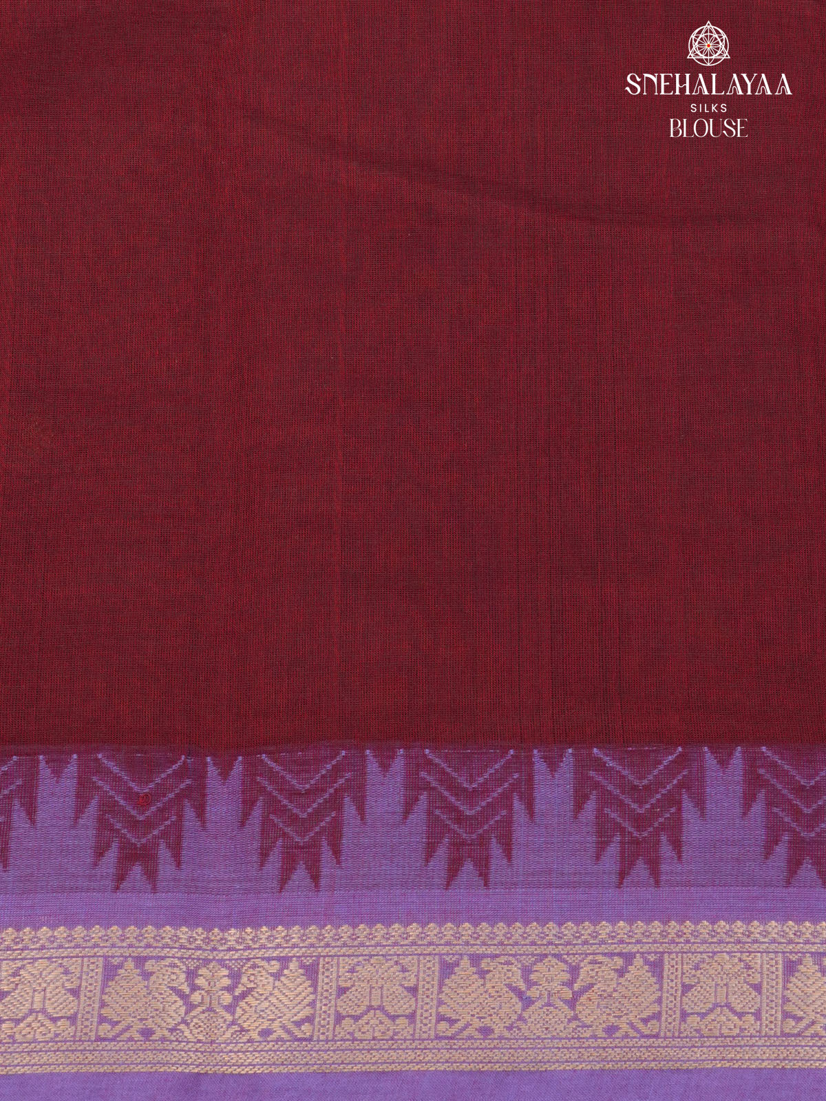 Maroon Pure Kanchi Cotton Saree