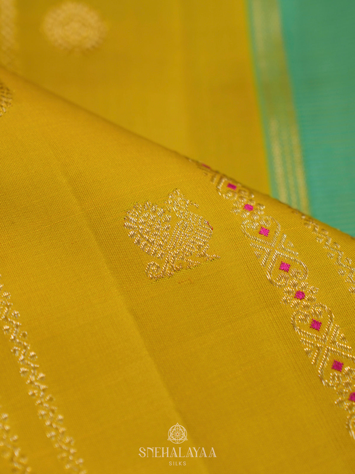 Yellow Kanjivaram Silk Saree