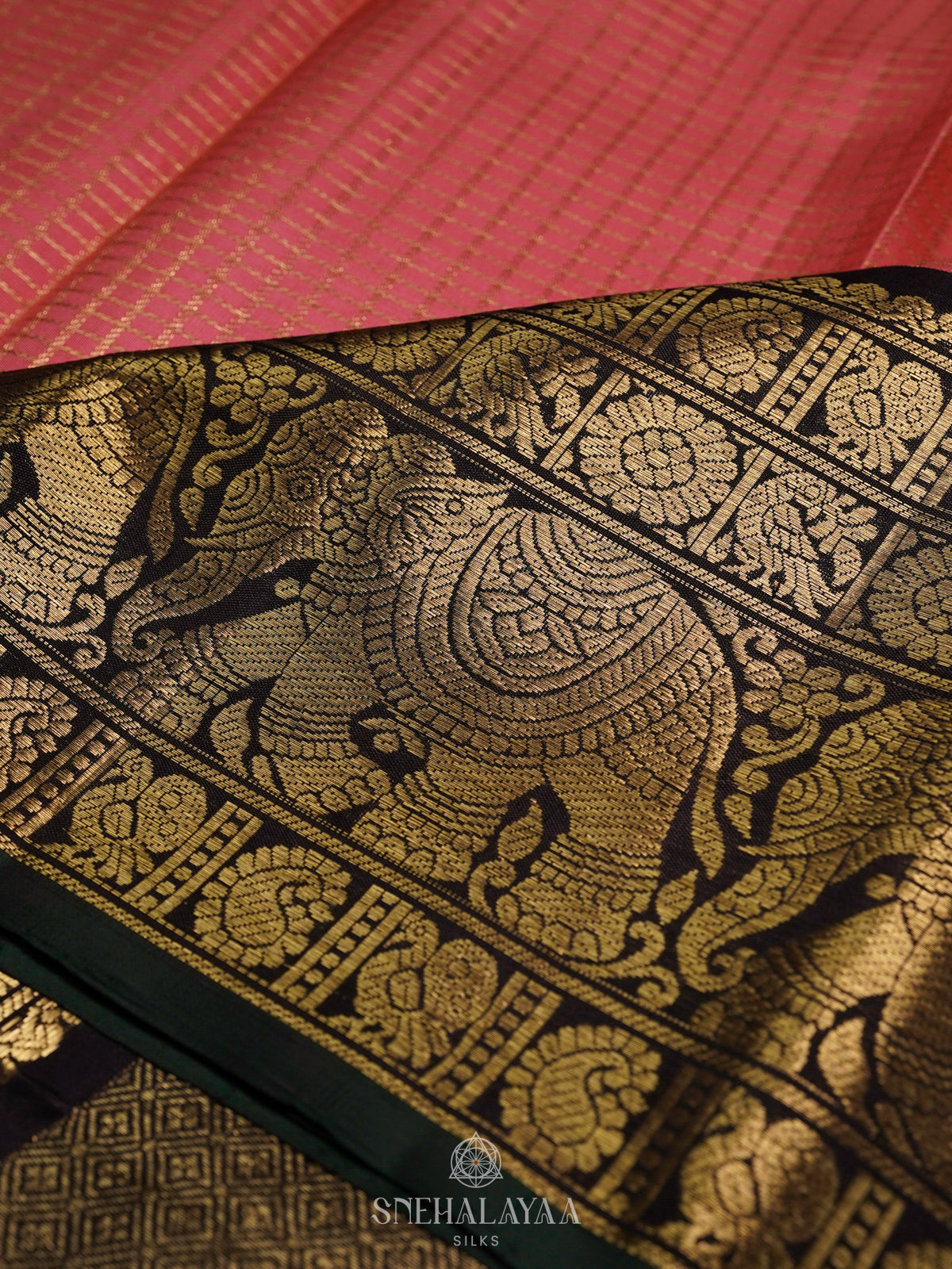Pink Kanjivaram Silk Saree