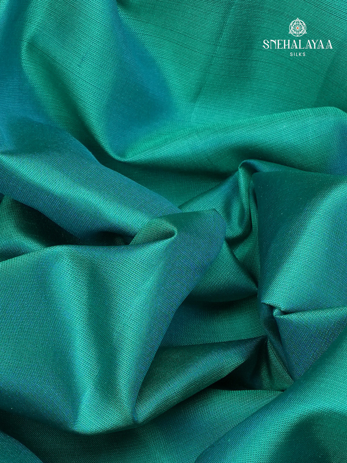 Teal Blue Kanjivaram Soft Silk Saree