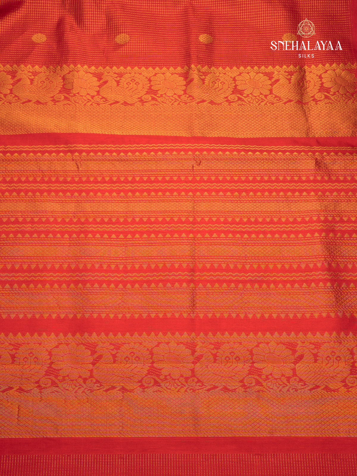 Red Kanchi Silk Cotton Saree