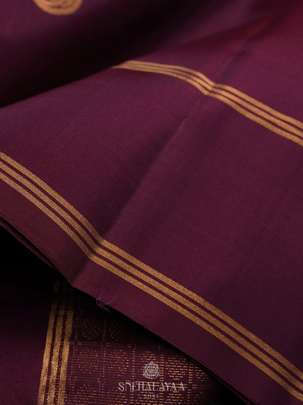 Purple soft Silk Saree