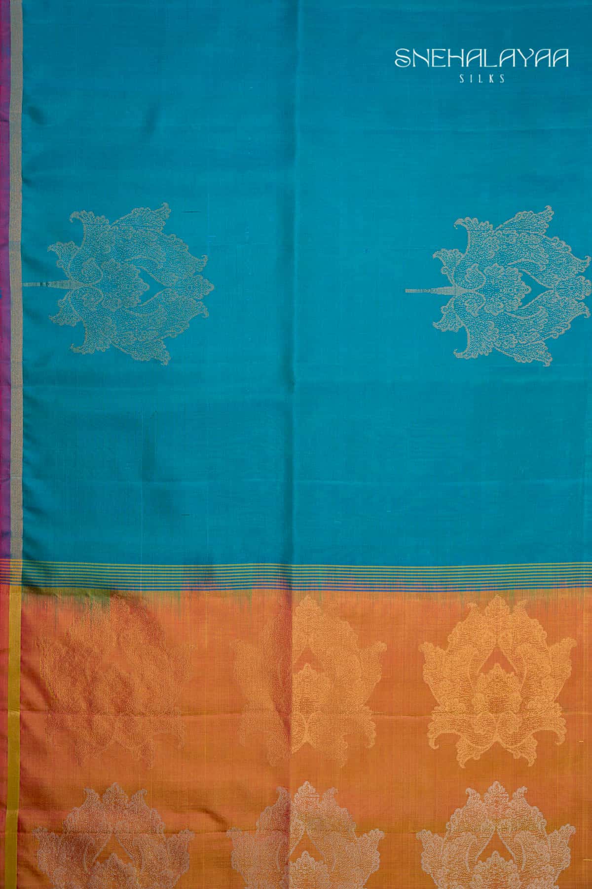 Sky Blue Soft Silk Saree