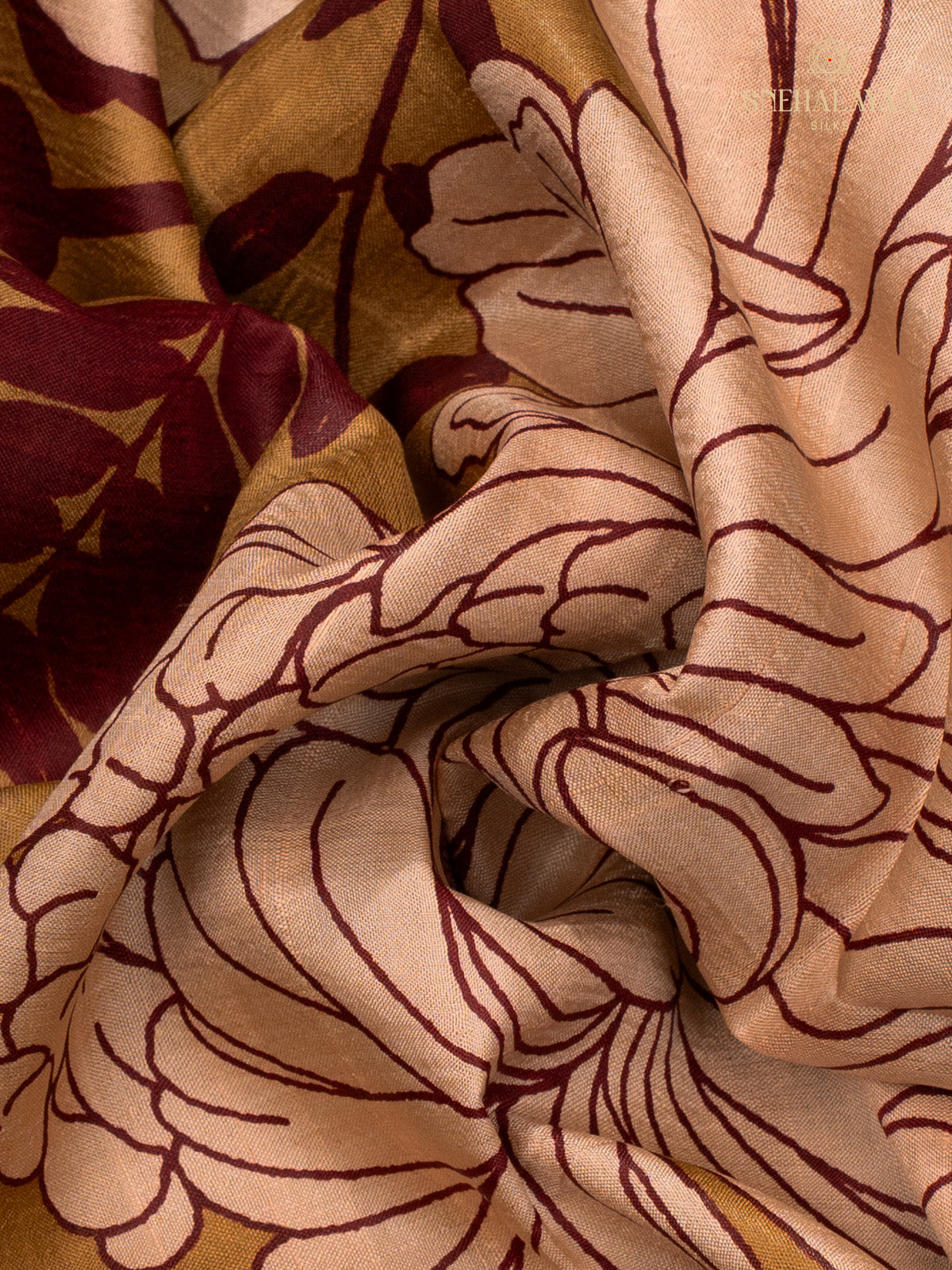 Coffee Brown Tussar Saree