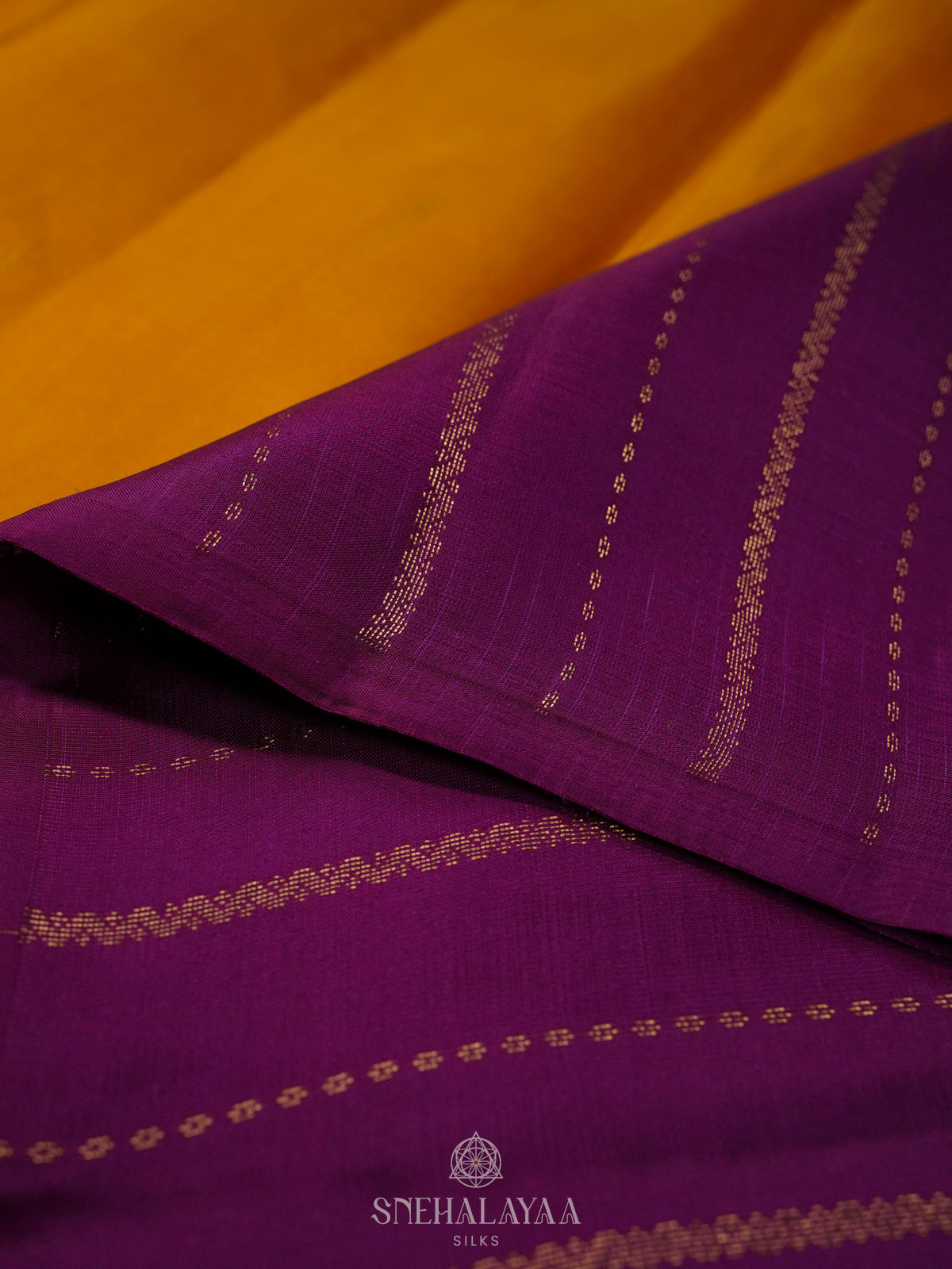 Mango Yellow Kanjivaram Silk Saree