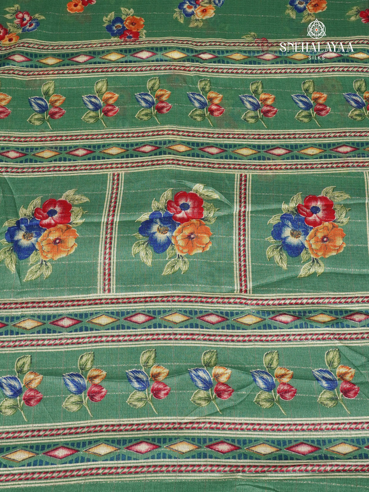 Green Dola Silk Saree