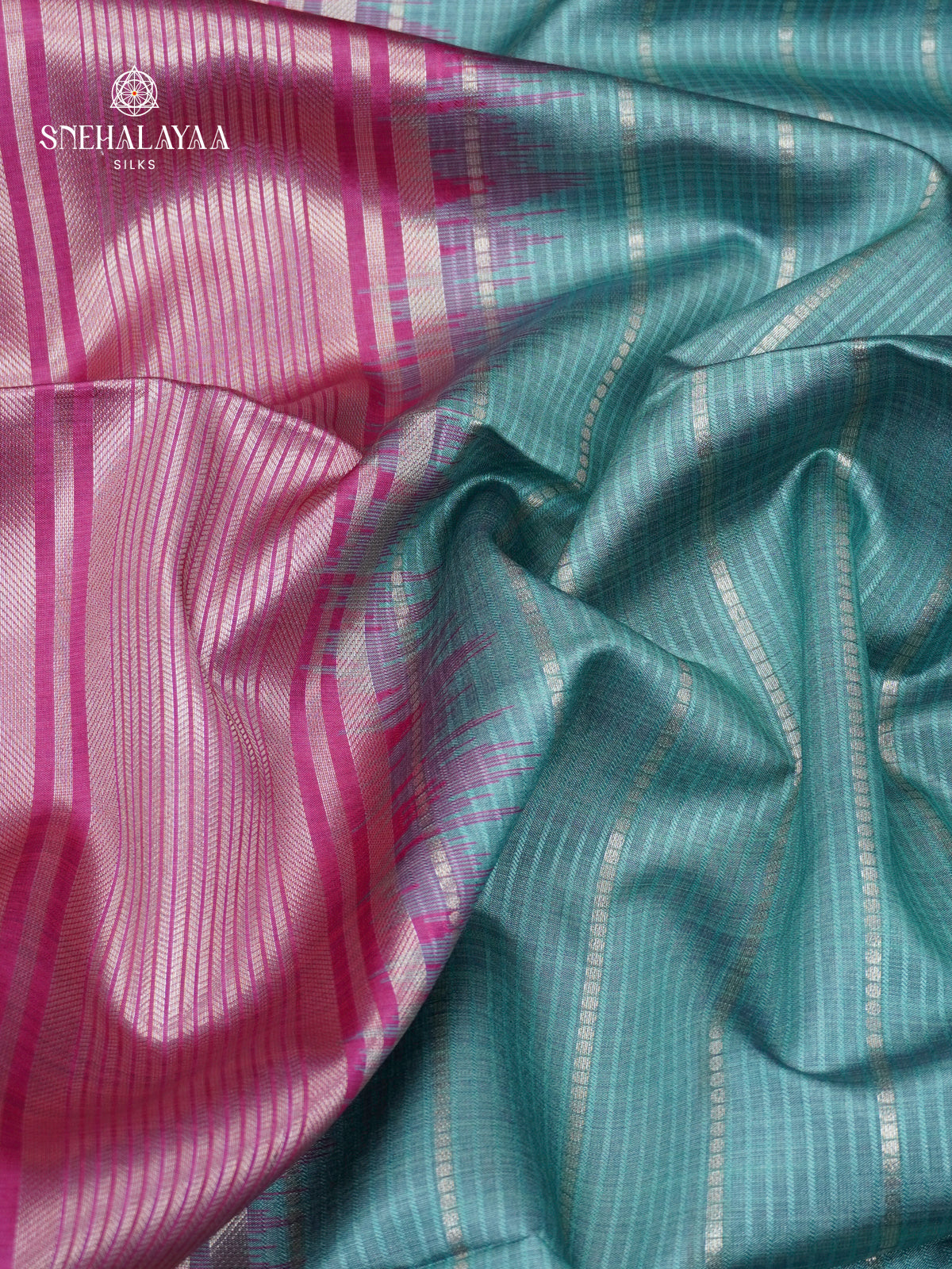 Pale Blue Jute Saree