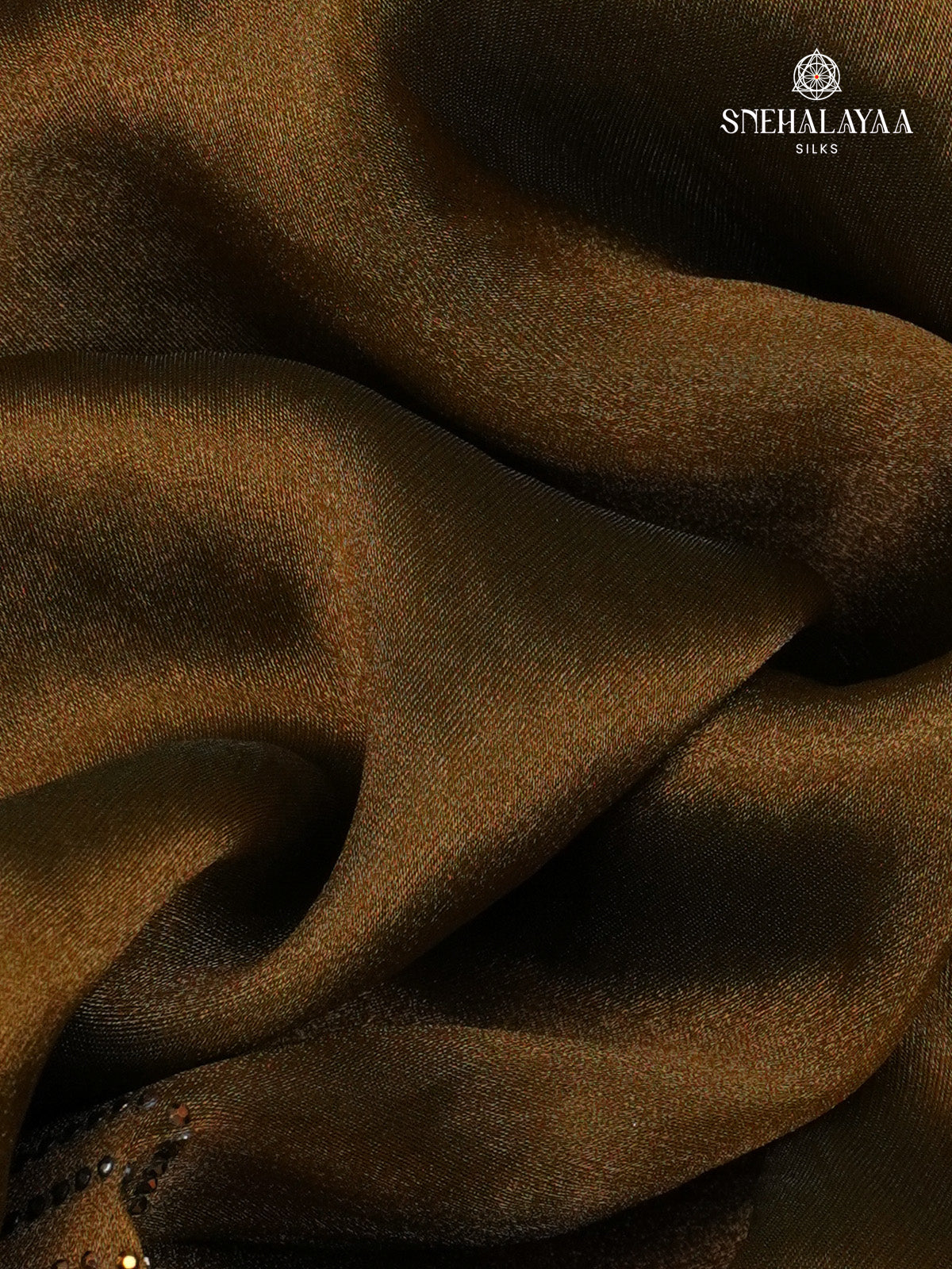 Moss Green Designer Saree