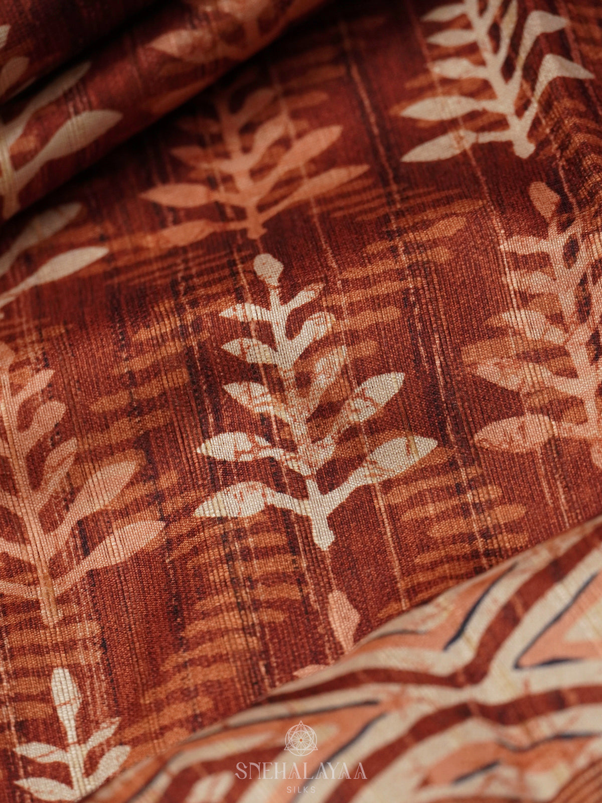 Brown Tussar Saree