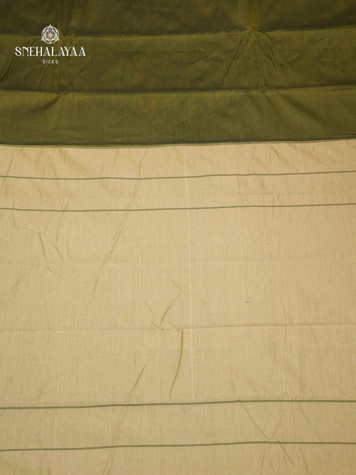Olive Green Narayanpet Cotton Saree