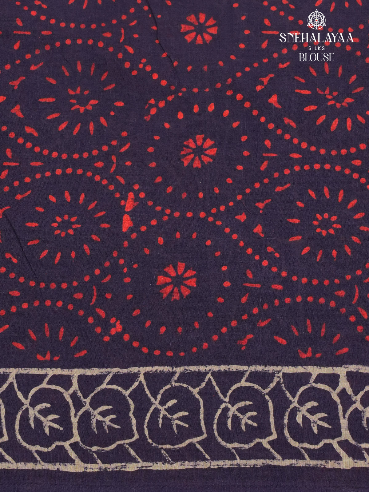 Royal Indigo Jaipur Cotton Saree