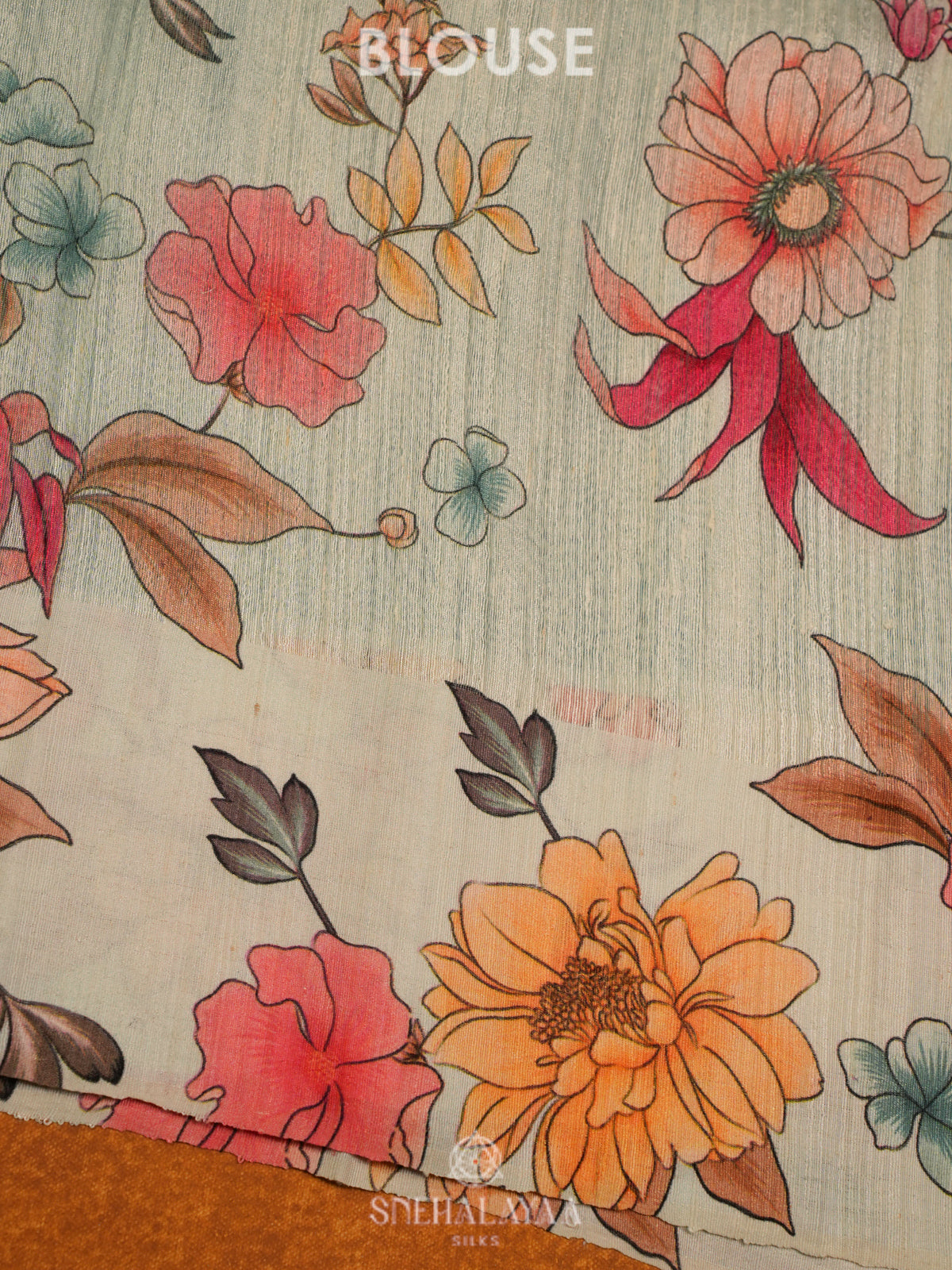 Sky Blue Matka Jute Saree