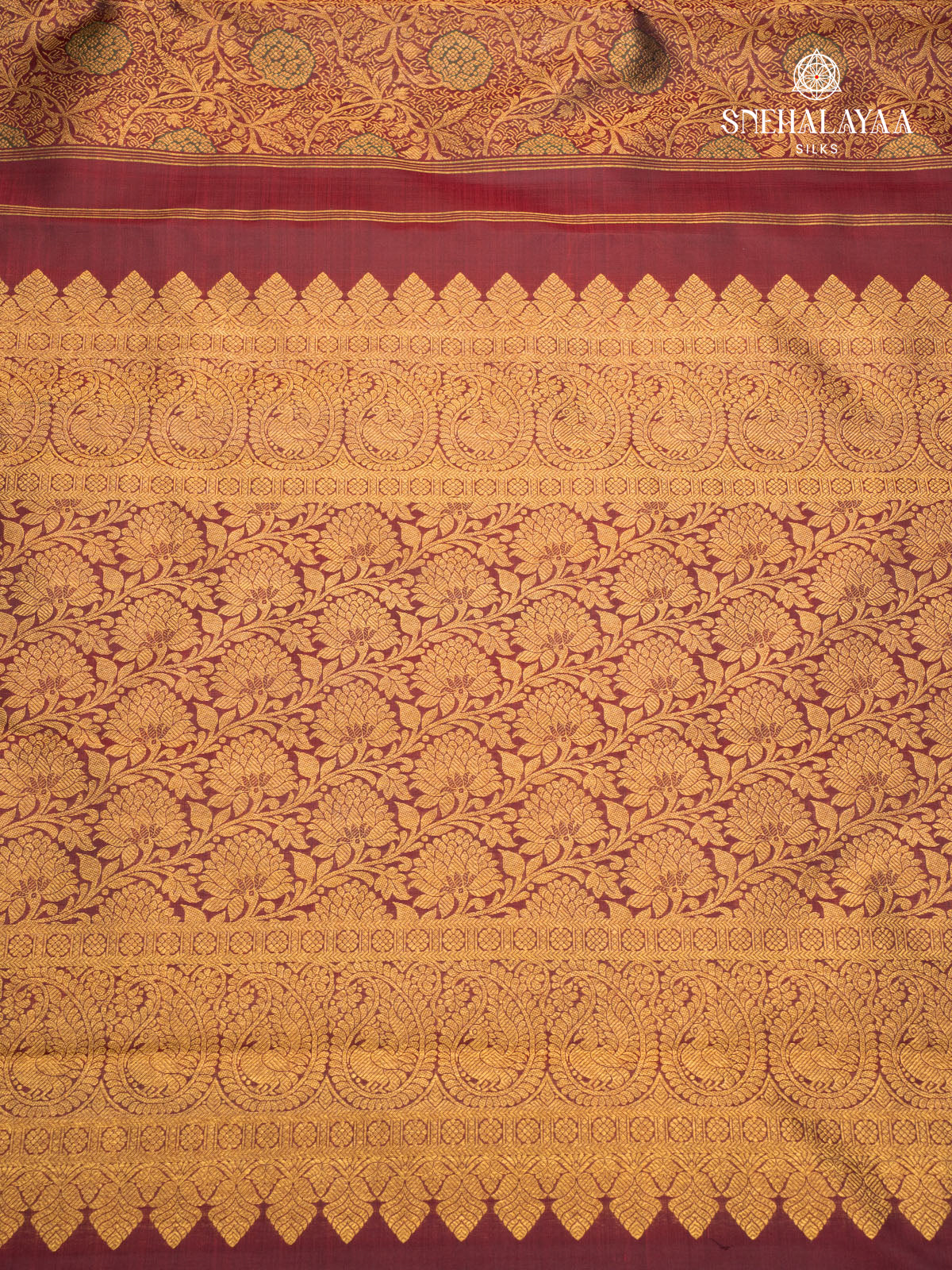 Brown Kanjivaram Silk saree