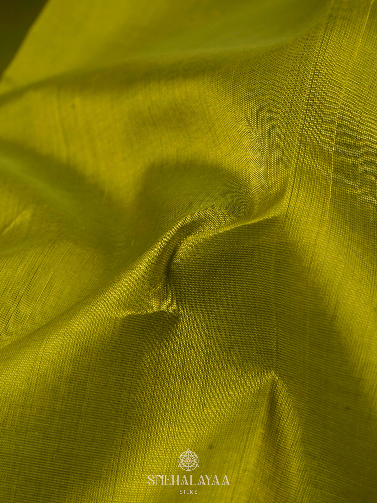 Lime Green Kanchi Silk Cotton Saree