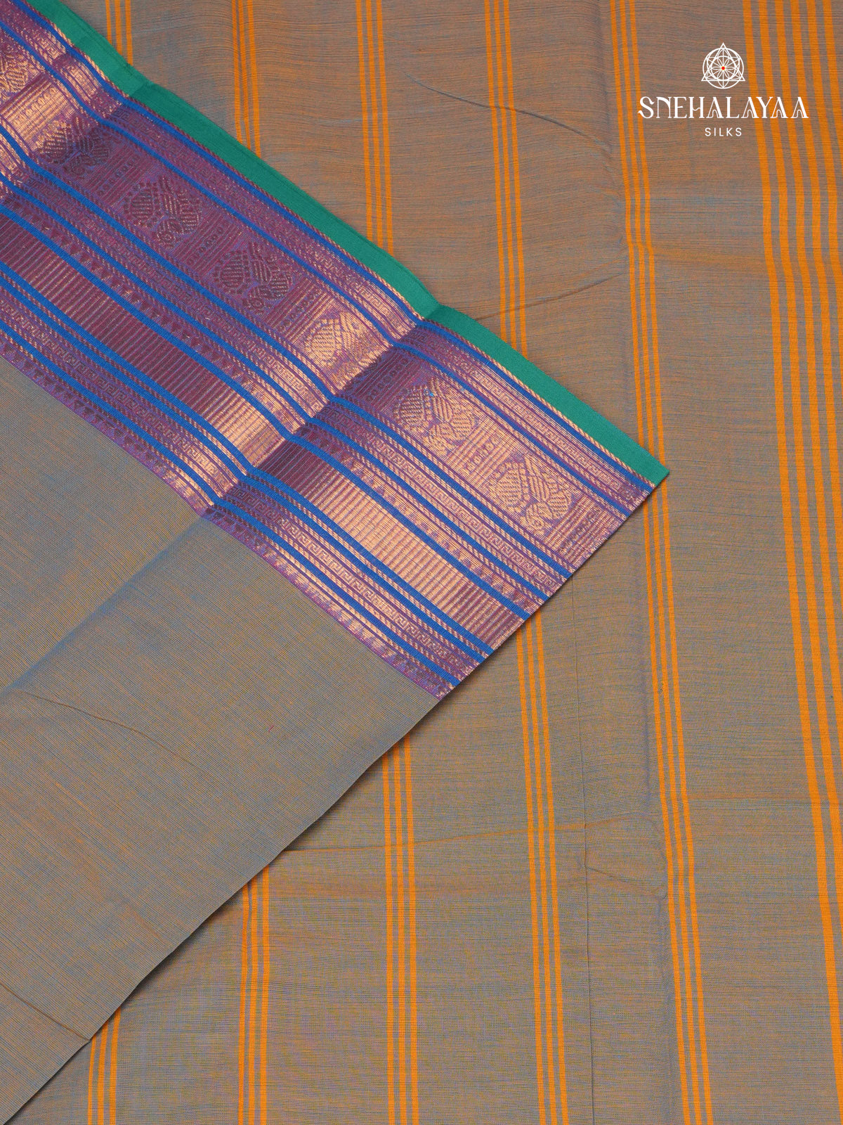 Grey Kanchi Cotton Saree