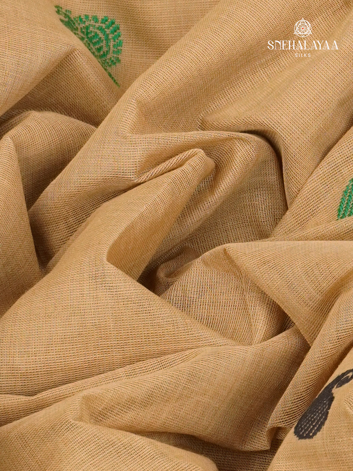 Sand Beige Pure Kanchi Cotton Saree