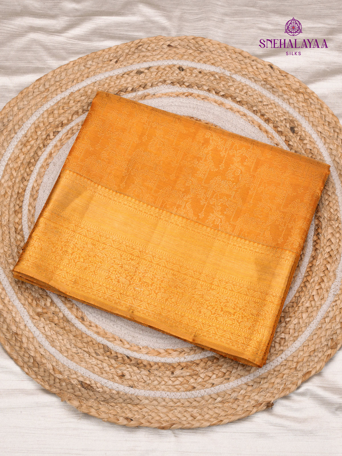 Orange Kanjivaram Silk Saree