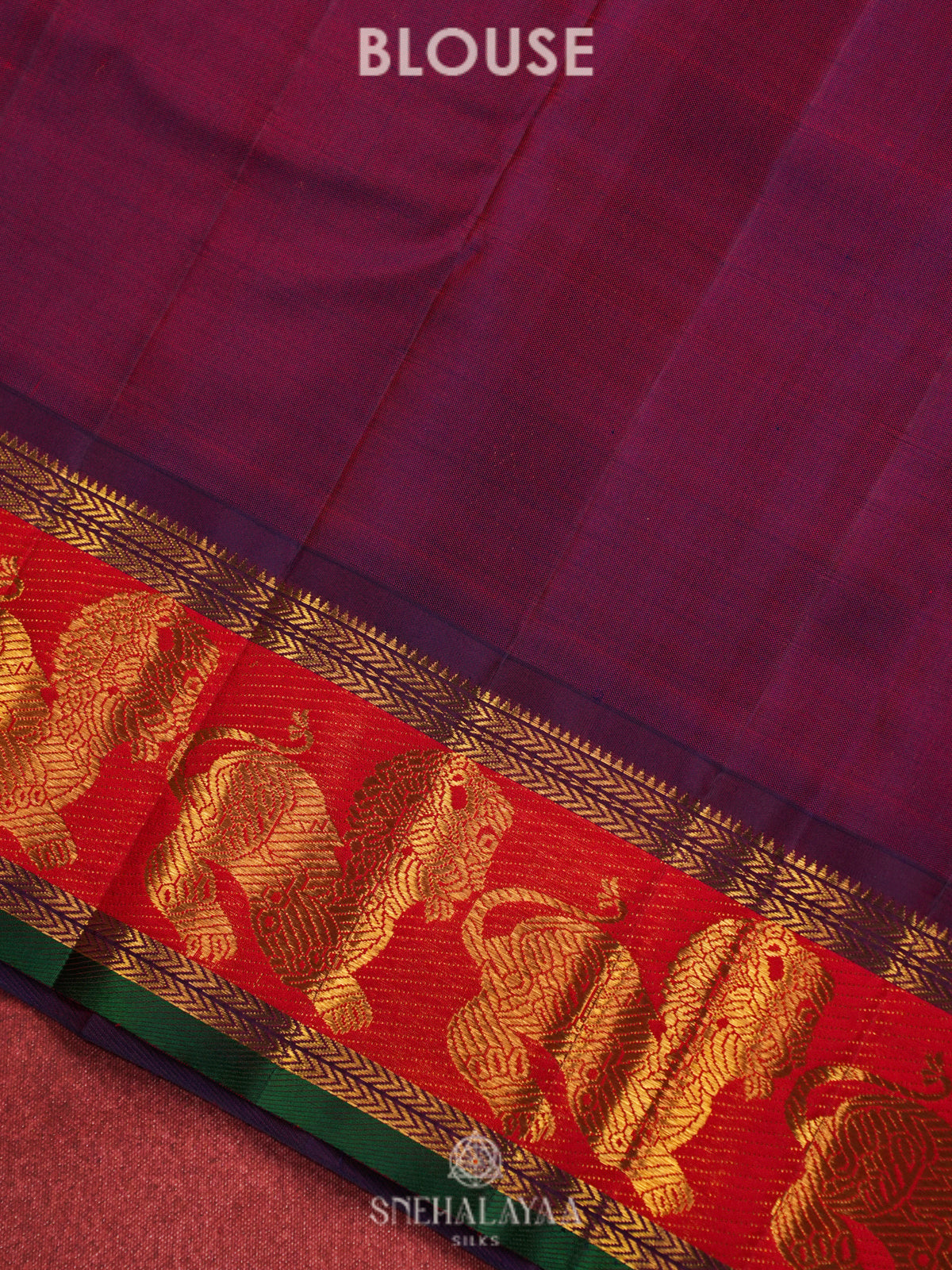 Forest Green Kanjivaram Silk Saree