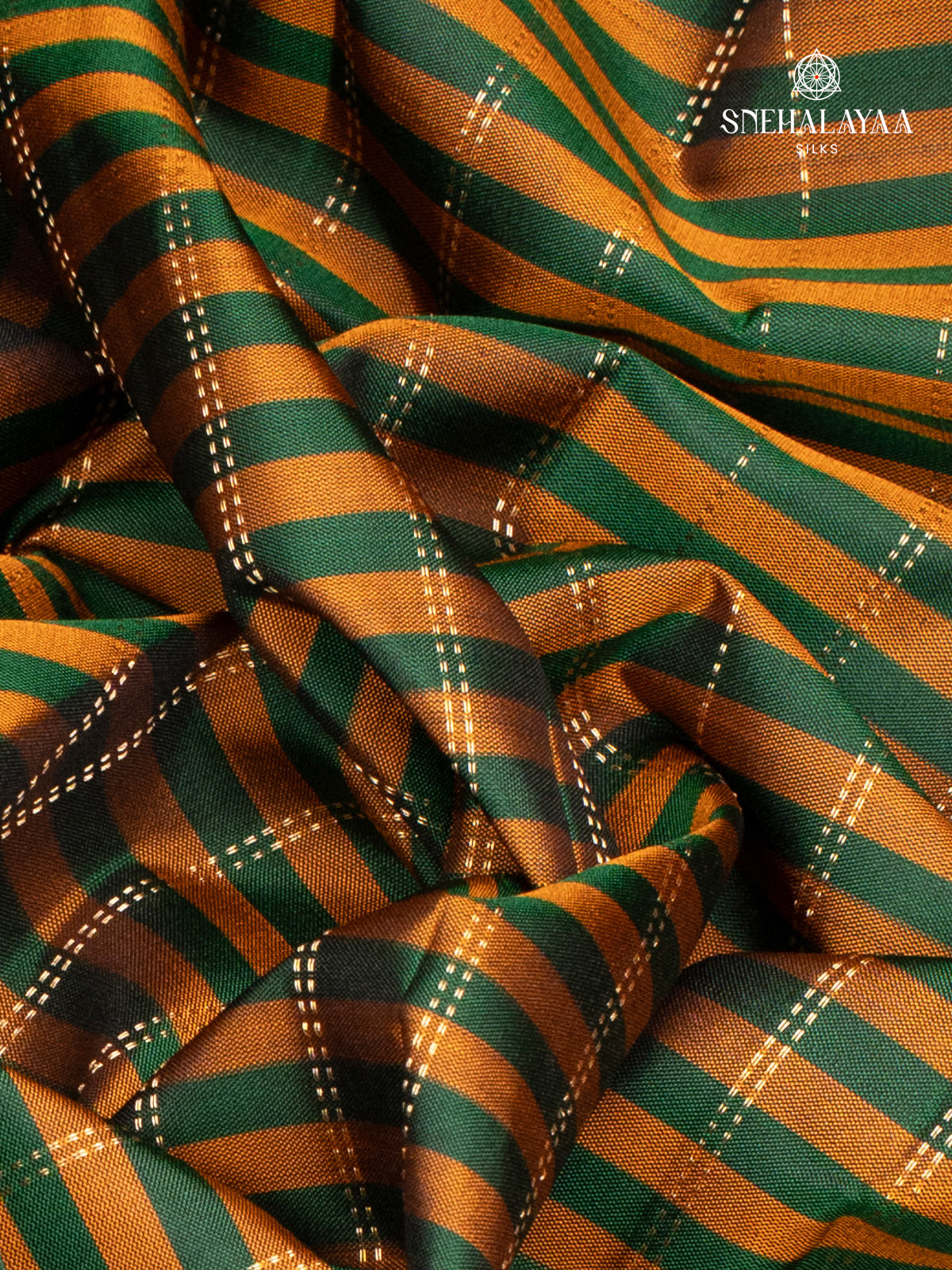 Bottle Green Kanjivaram SIlk Saree