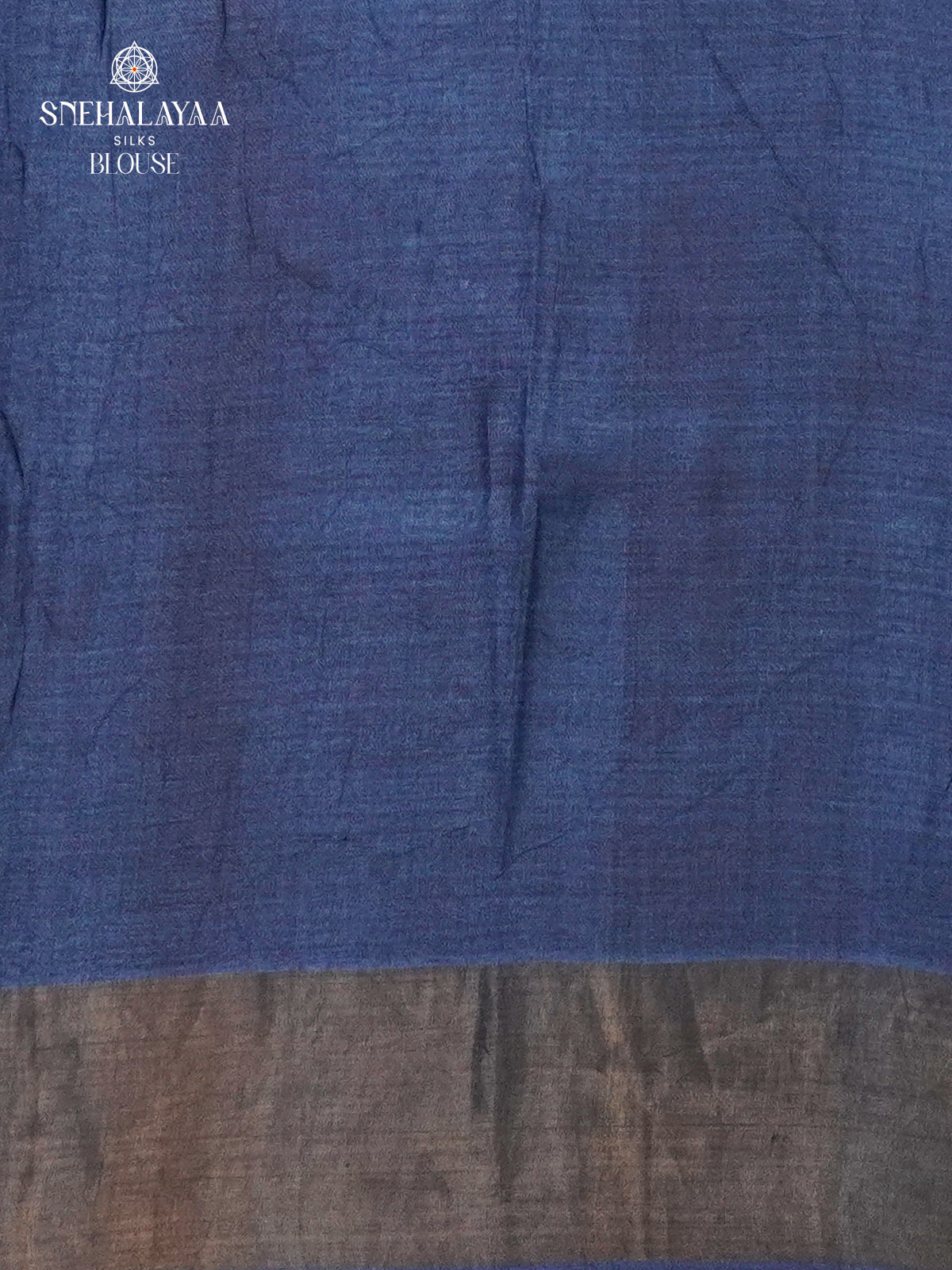 Navy Blue Tussar Saree