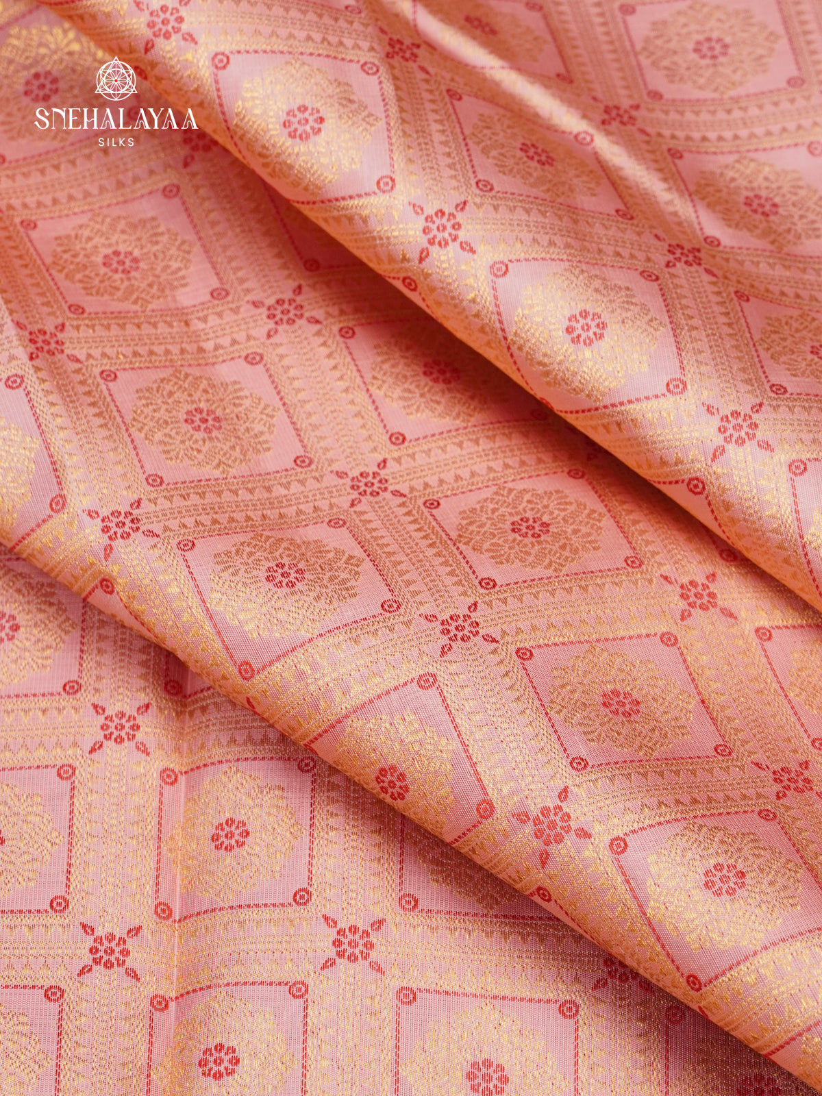 Cream Kanjivaram Silk Saree