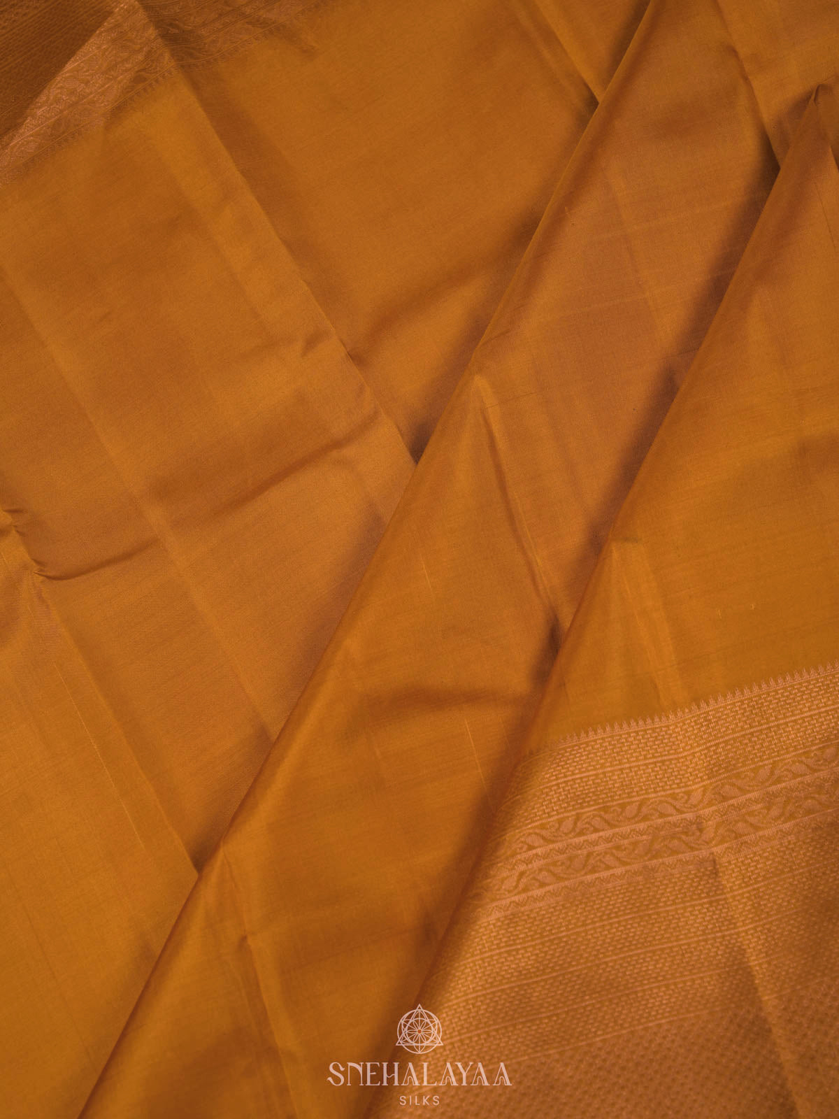 Yellow Kanjivaram silk saree