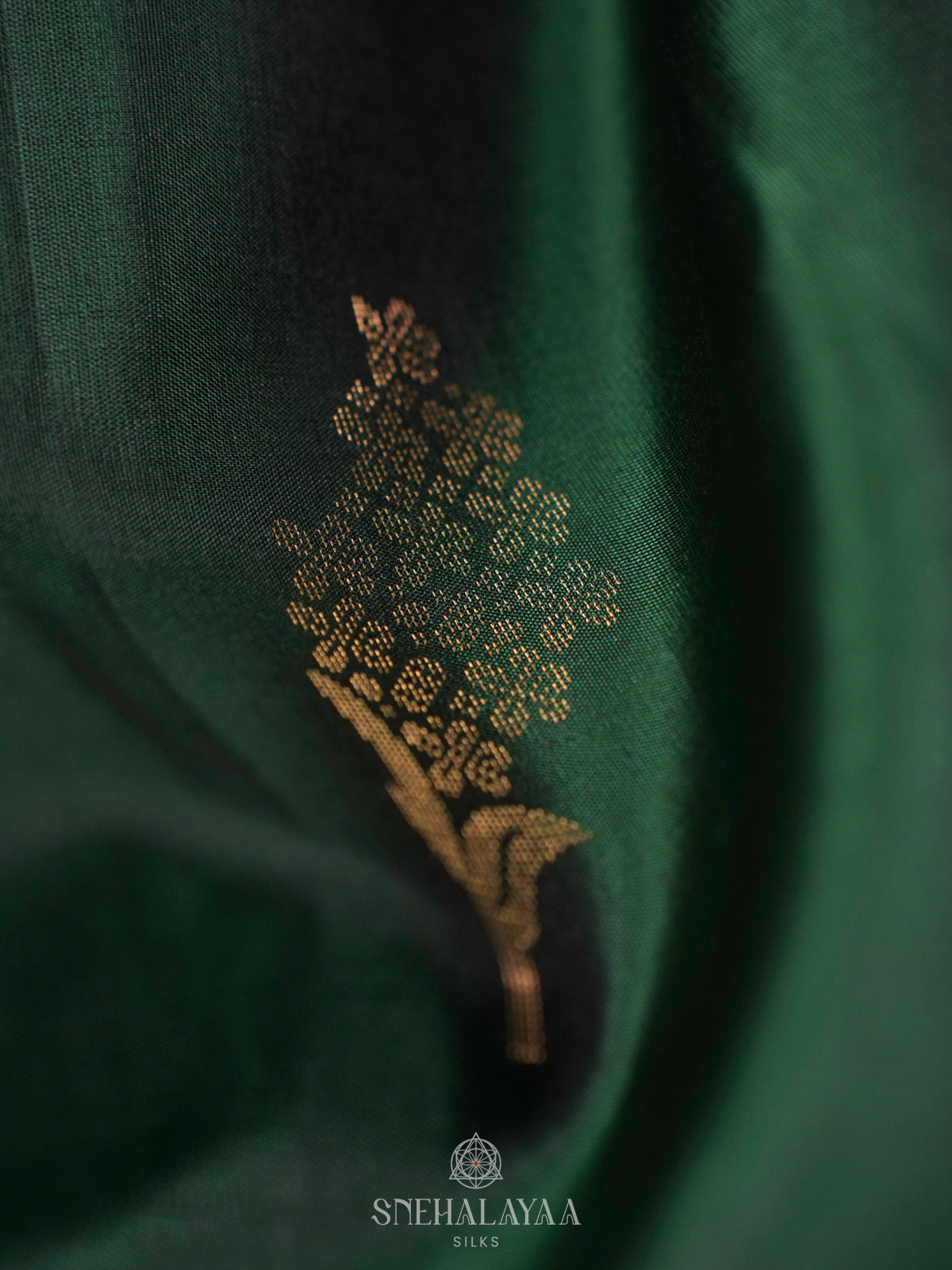 Emerald Green Soft Silk Saree