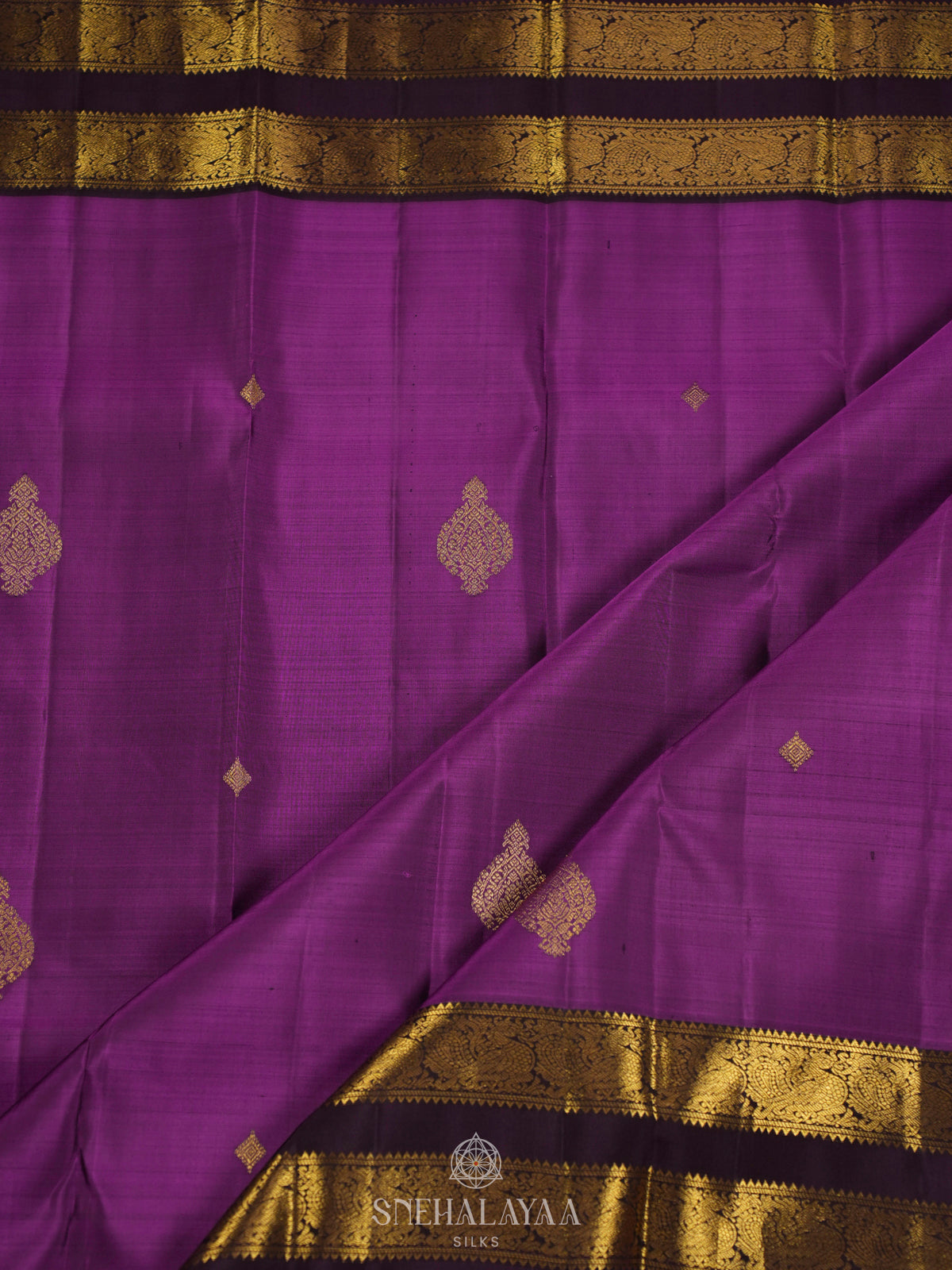Lavender Kanjivaram Silk Saree