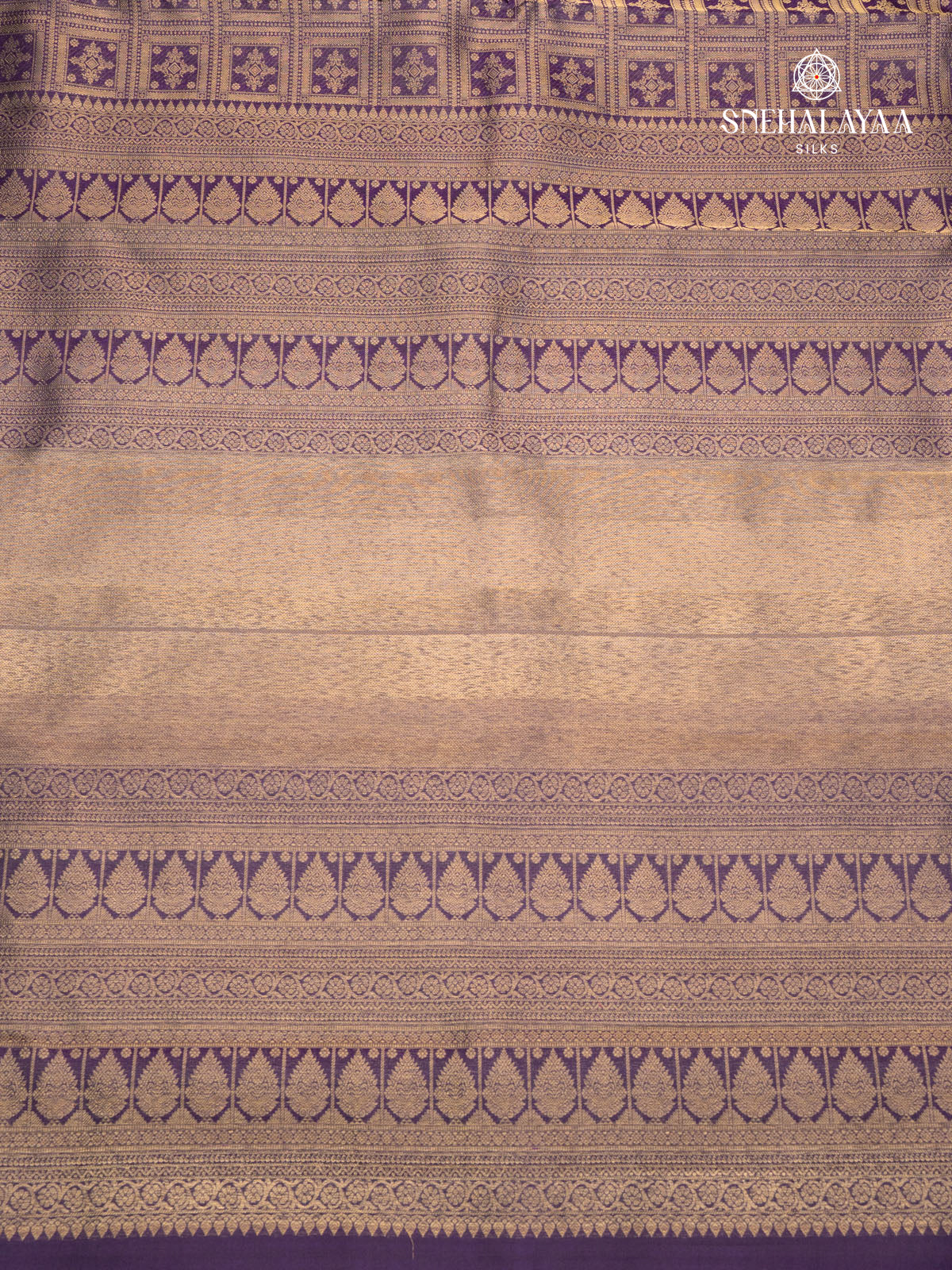 Navy Blue Kanjivaram Silk Saree