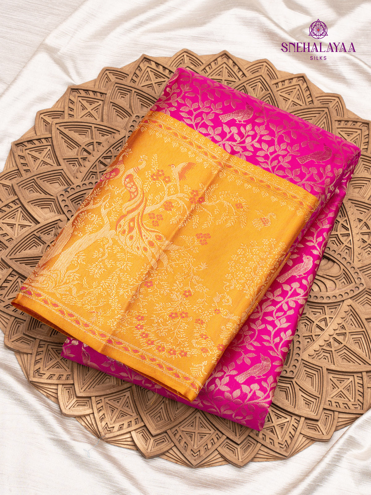 Rani Pink Kanjivaram Silk Saree