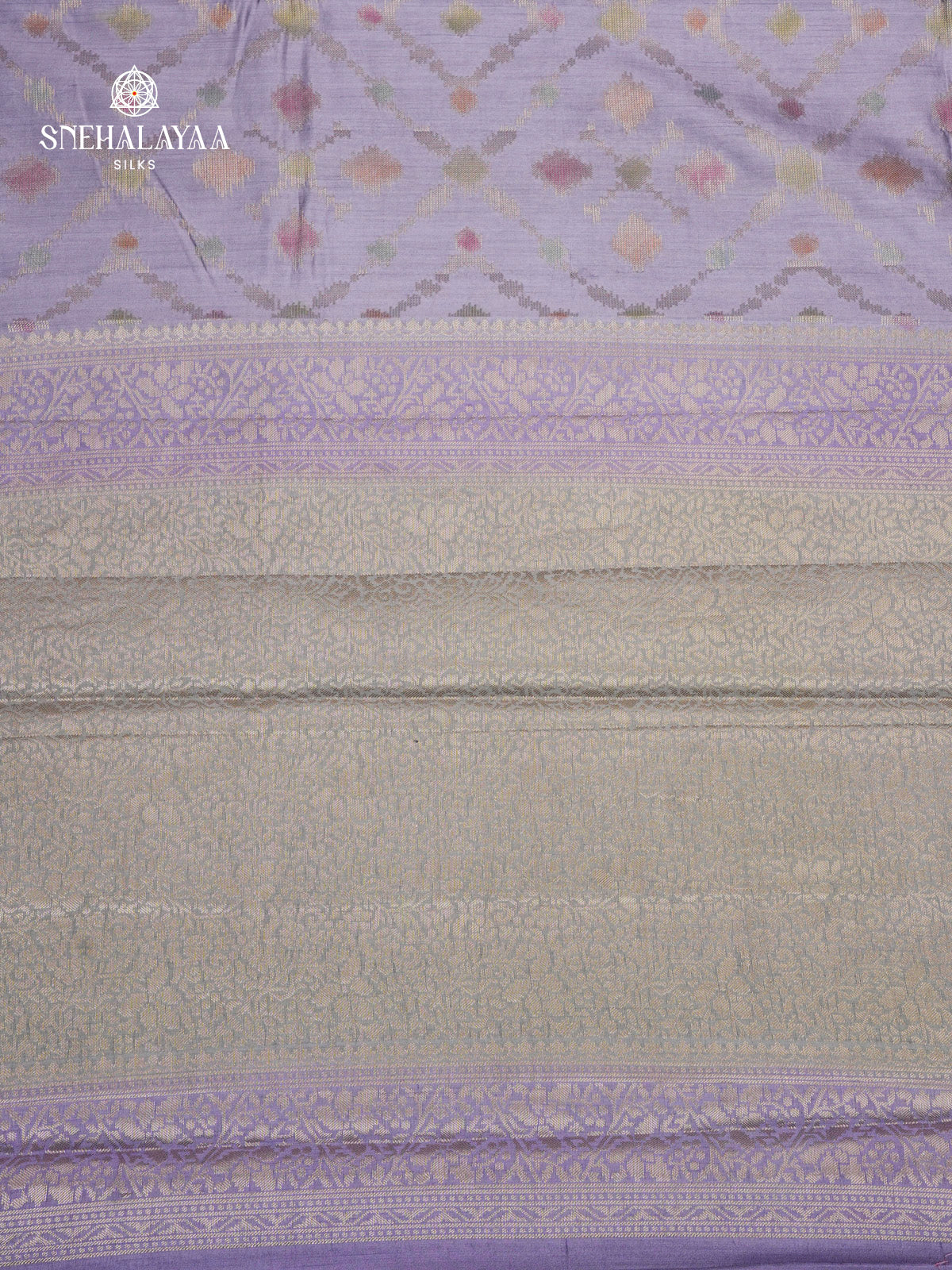 Blue Banaras Chiniya Silk Saree