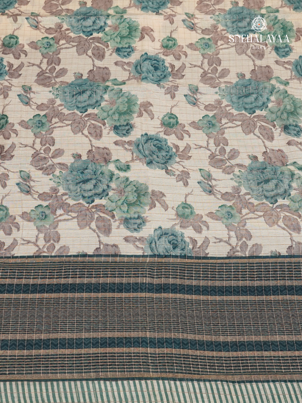 Off White Chanderi Saree