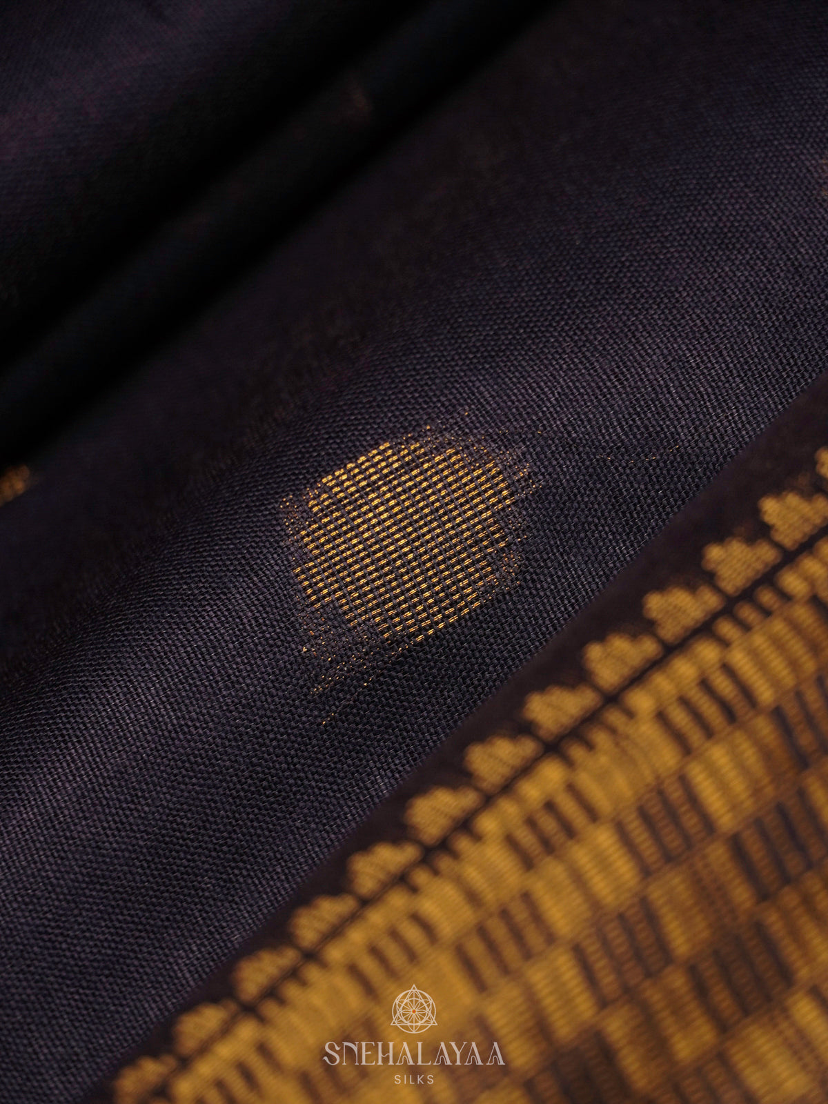 Black Bamboo Silk Saree