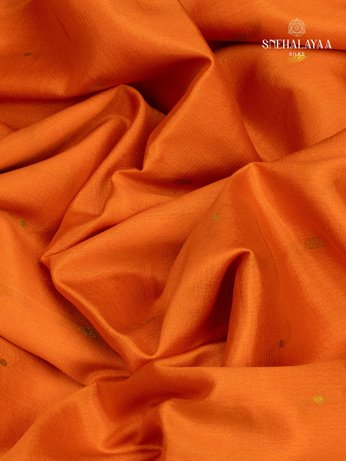 Orange Mysore Silk Saree
