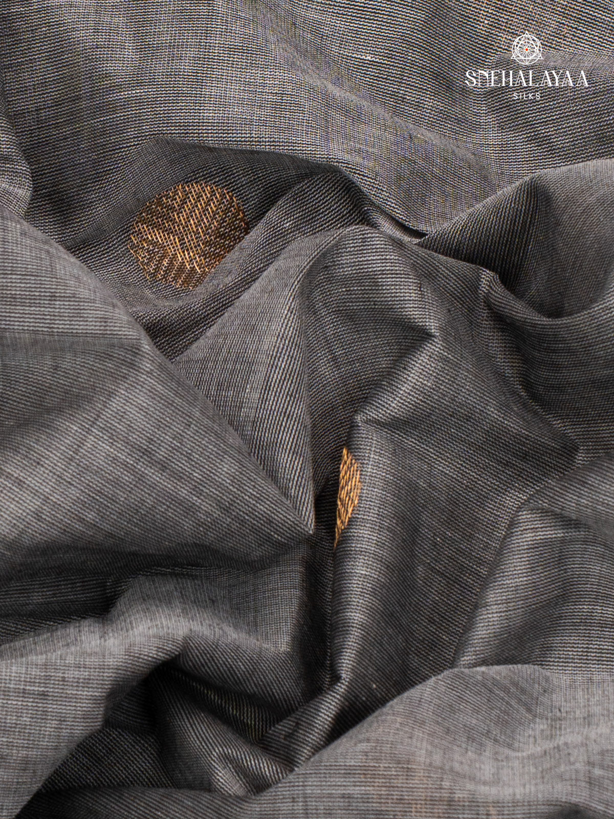 Grey Pure Kanchi Cotton Saree