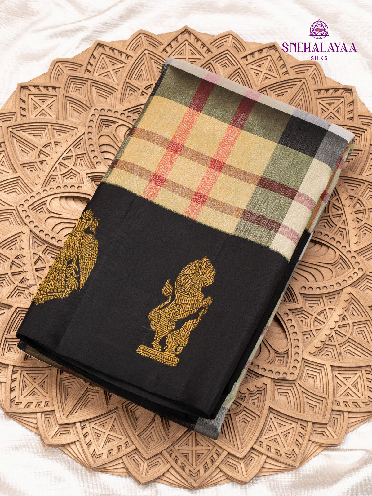 Multi Colour Kanjivaram Silk Saree